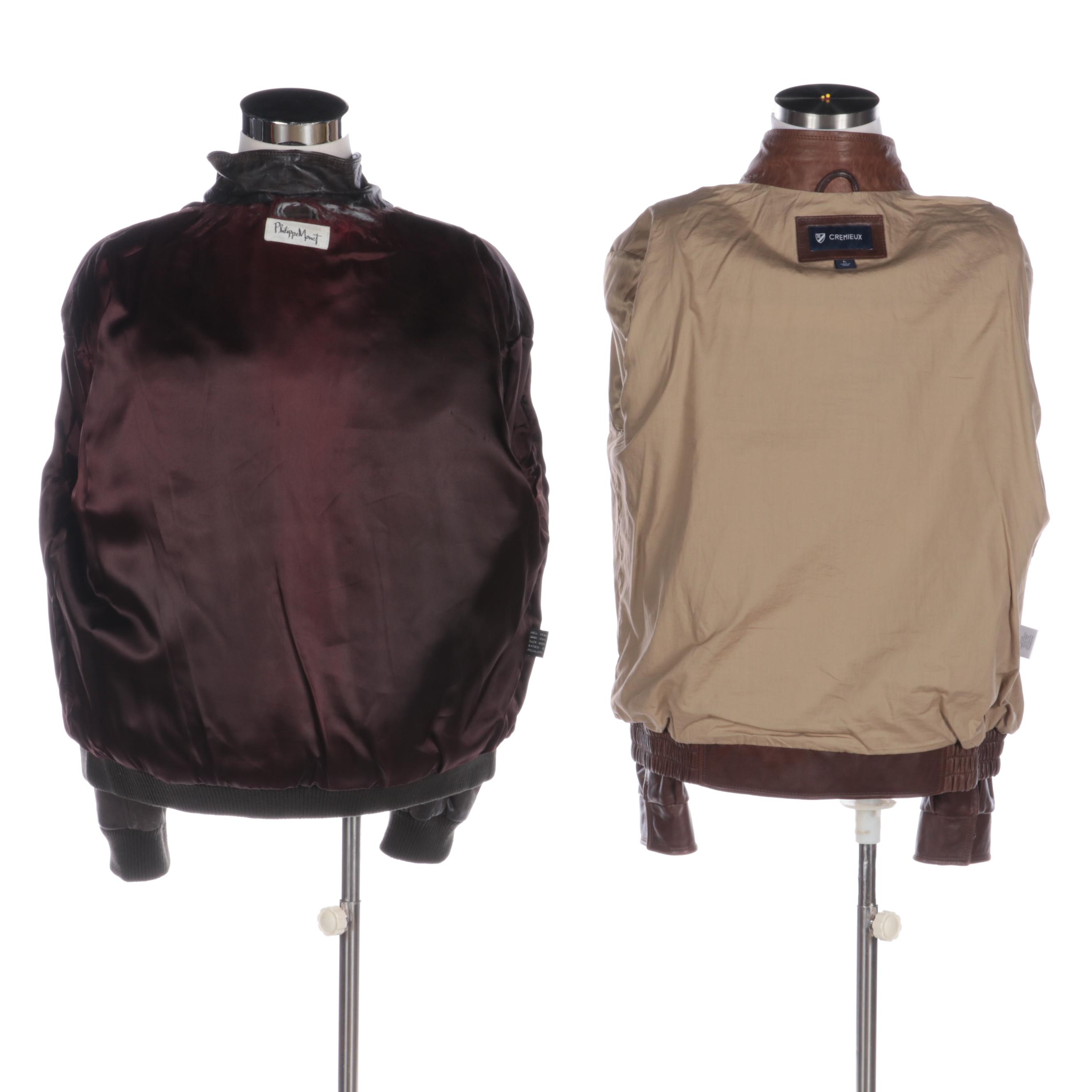 Phillipe Monet and Cremieux Leather Jackets
