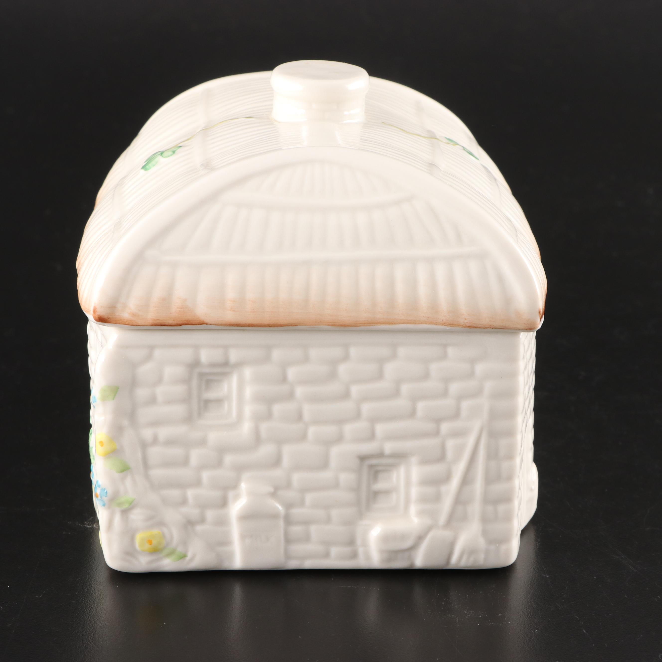 Belleek "Shamrock" Porcelain Casserole, Vase, Box and More