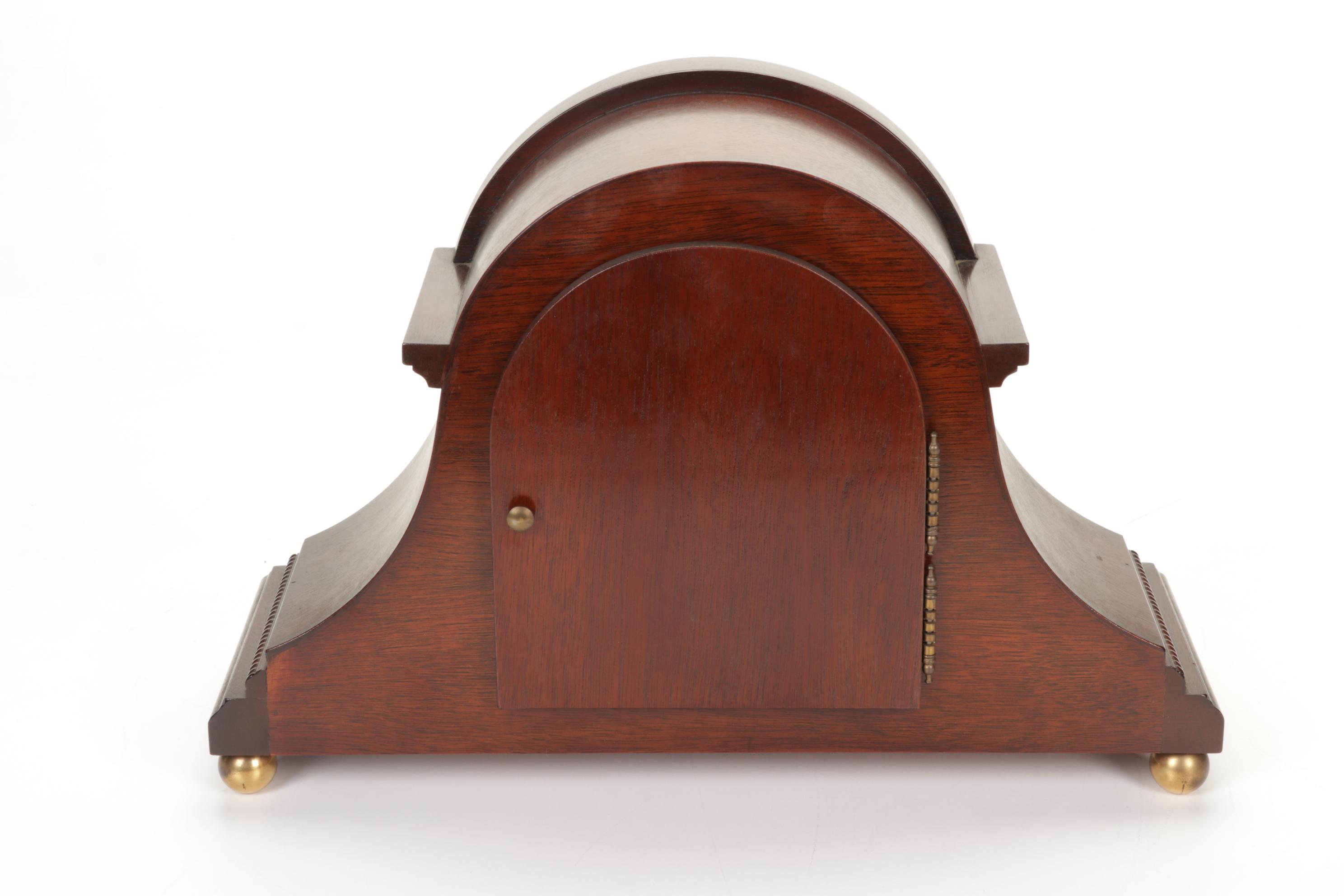 Kieninger Heritage Heirlooms Mantel Clock with Inlaid Gemstone Globe