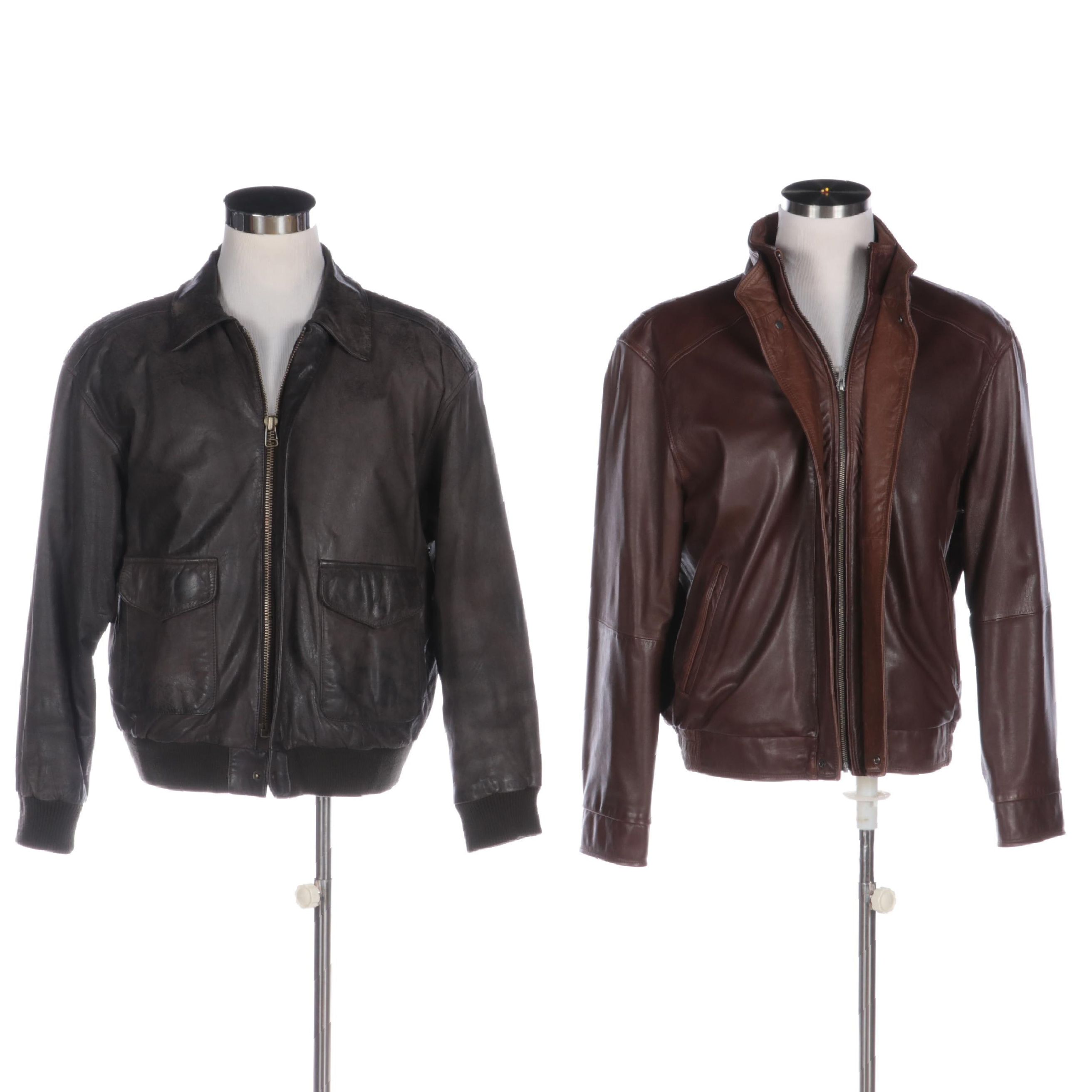 Phillipe Monet and Cremieux Leather Jackets