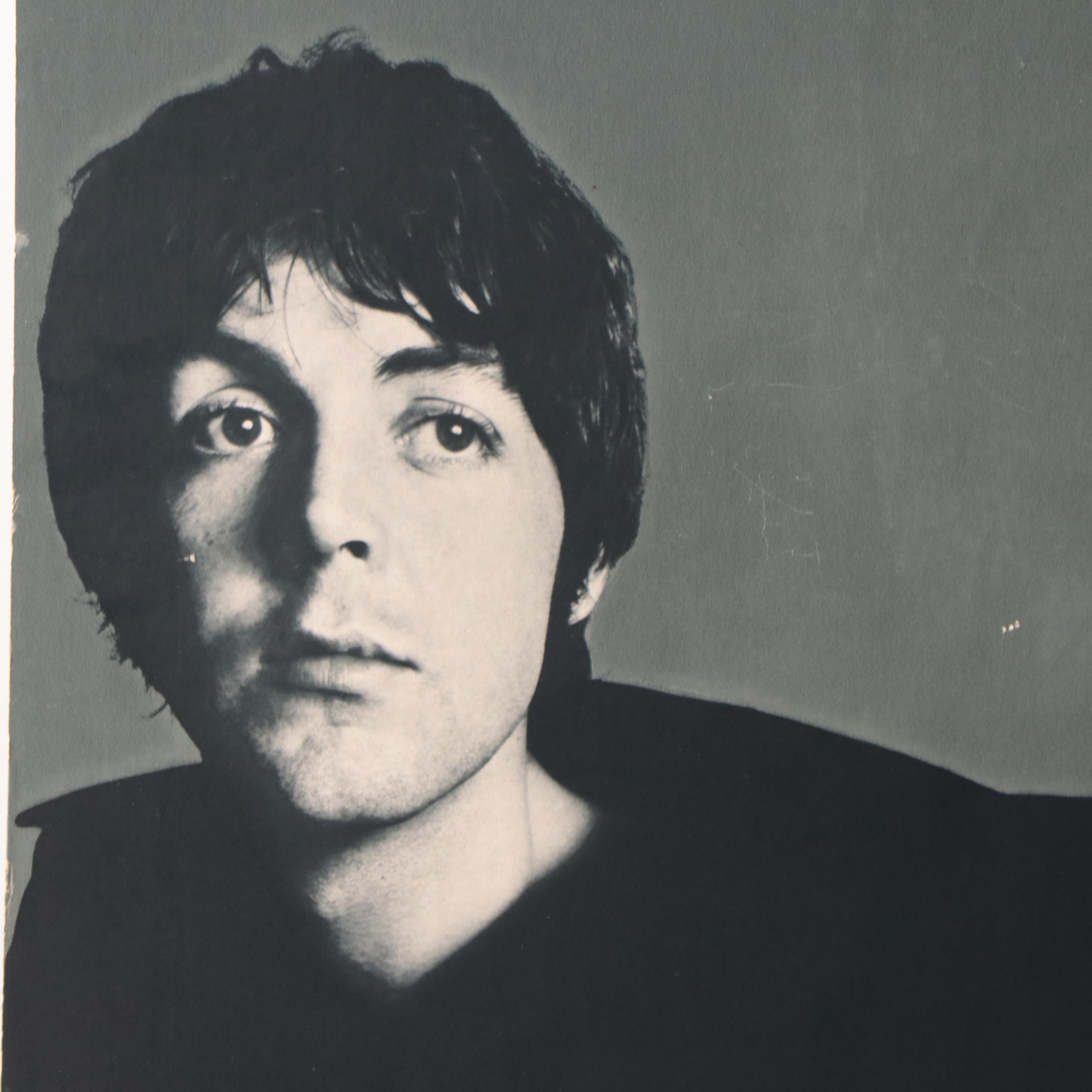 The Beatles Black-and-White Offset Lithograph Poster on Foam Core