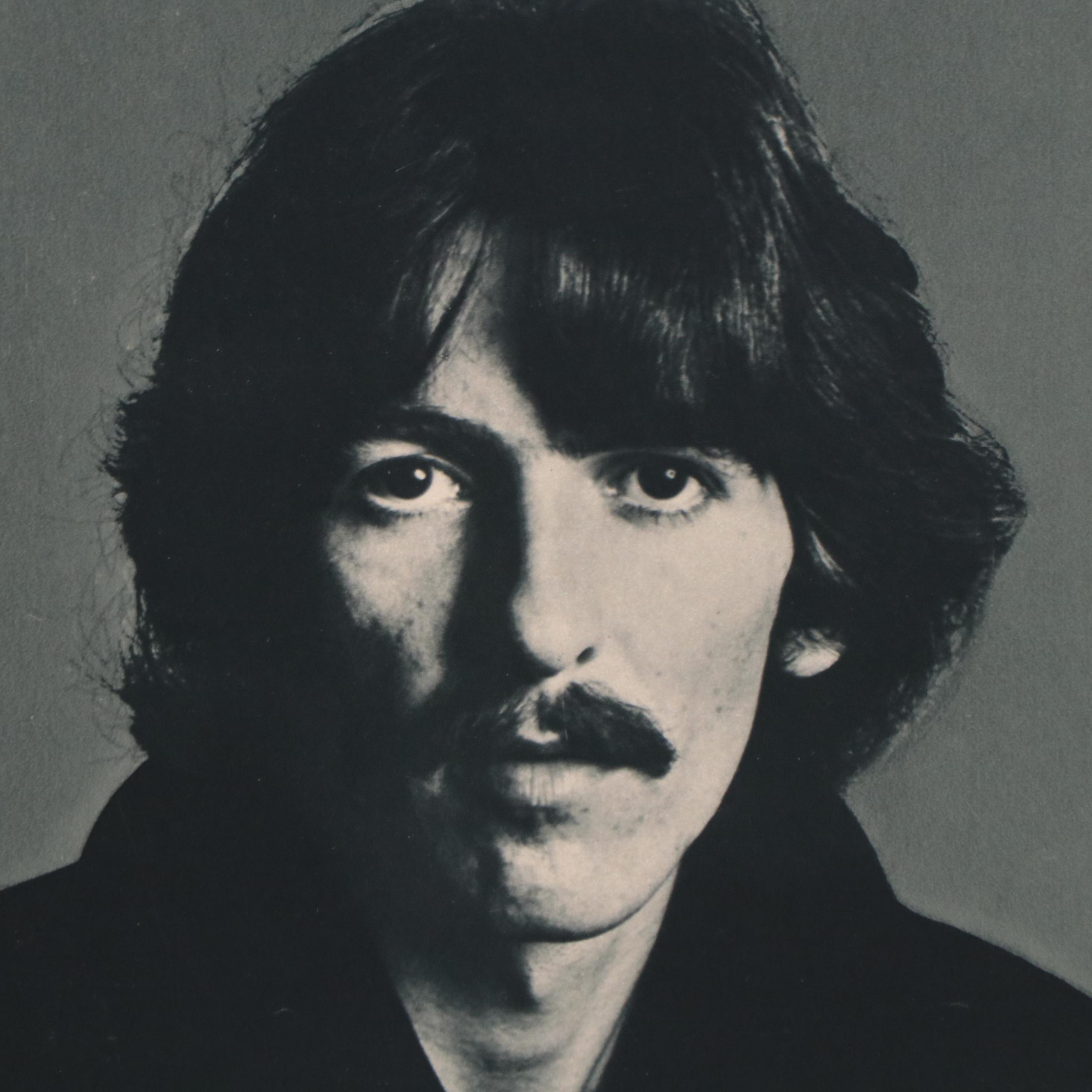 The Beatles Black-and-White Offset Lithograph Poster on Foam Core