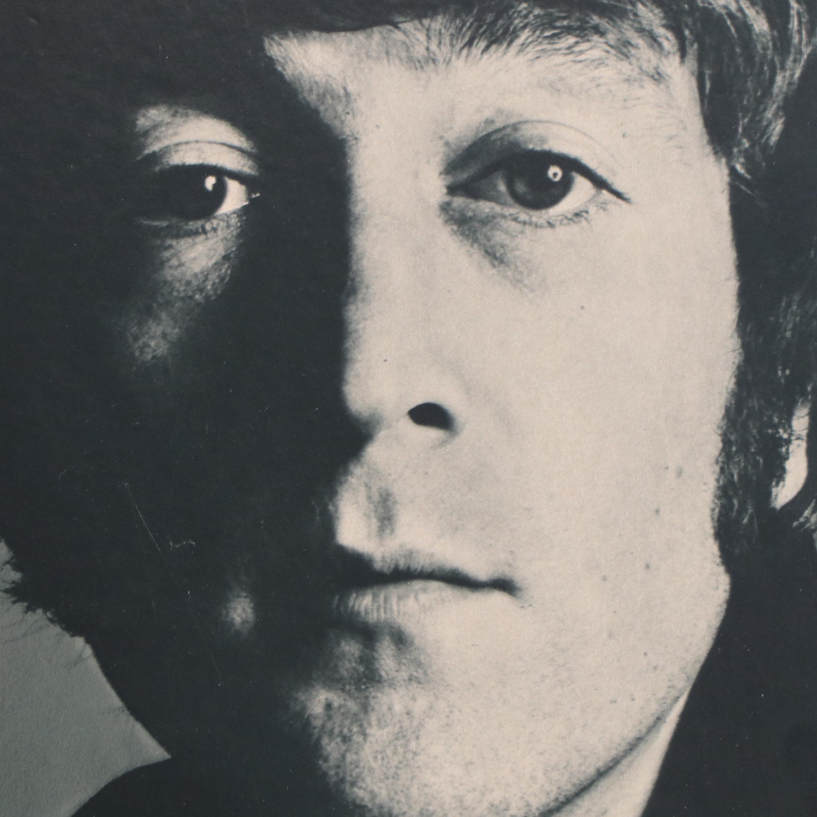 The Beatles Black-and-White Offset Lithograph Poster on Foam Core