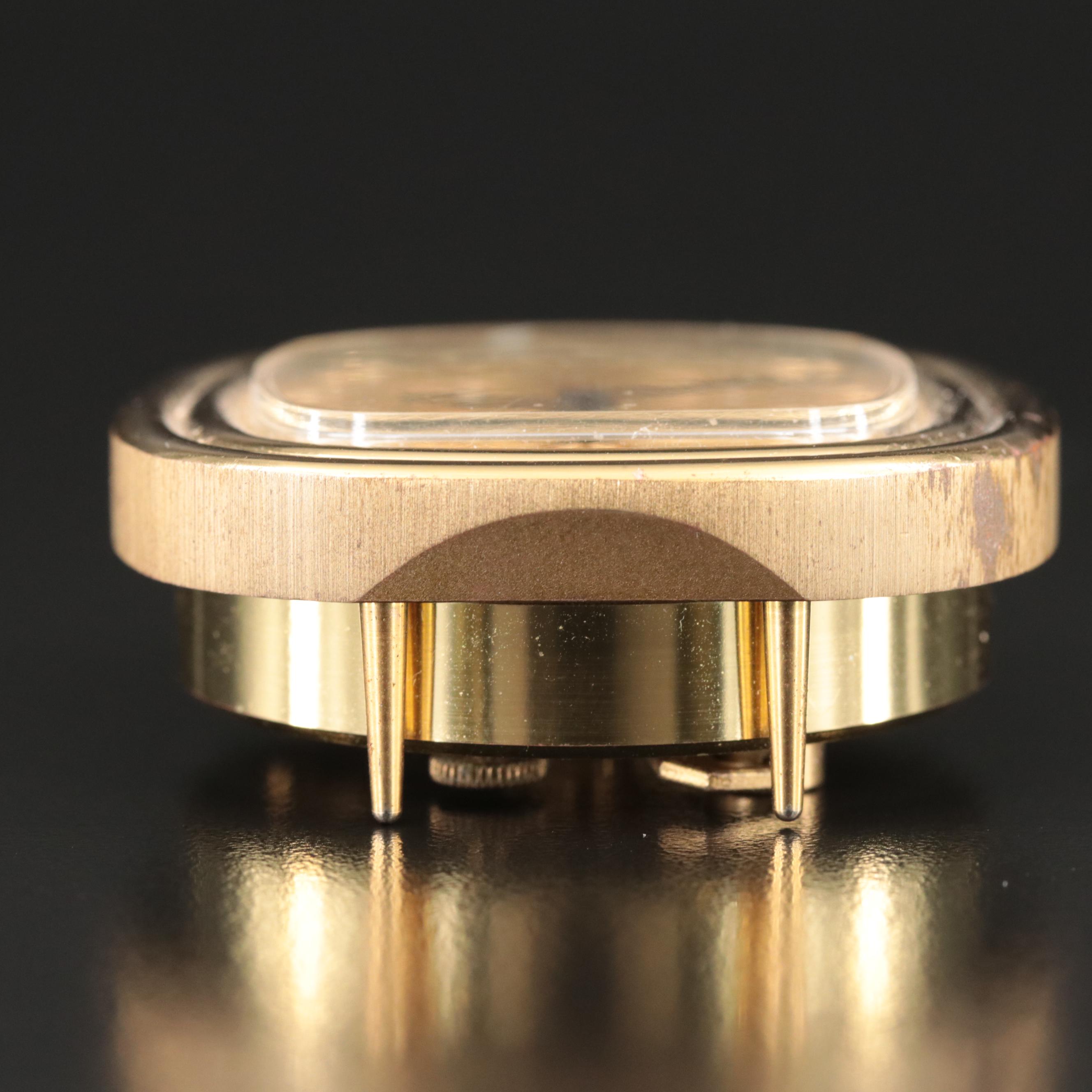 Tiffany & Co. Swiss Eight-Day, 15-Jewel Desk Alarm Clock