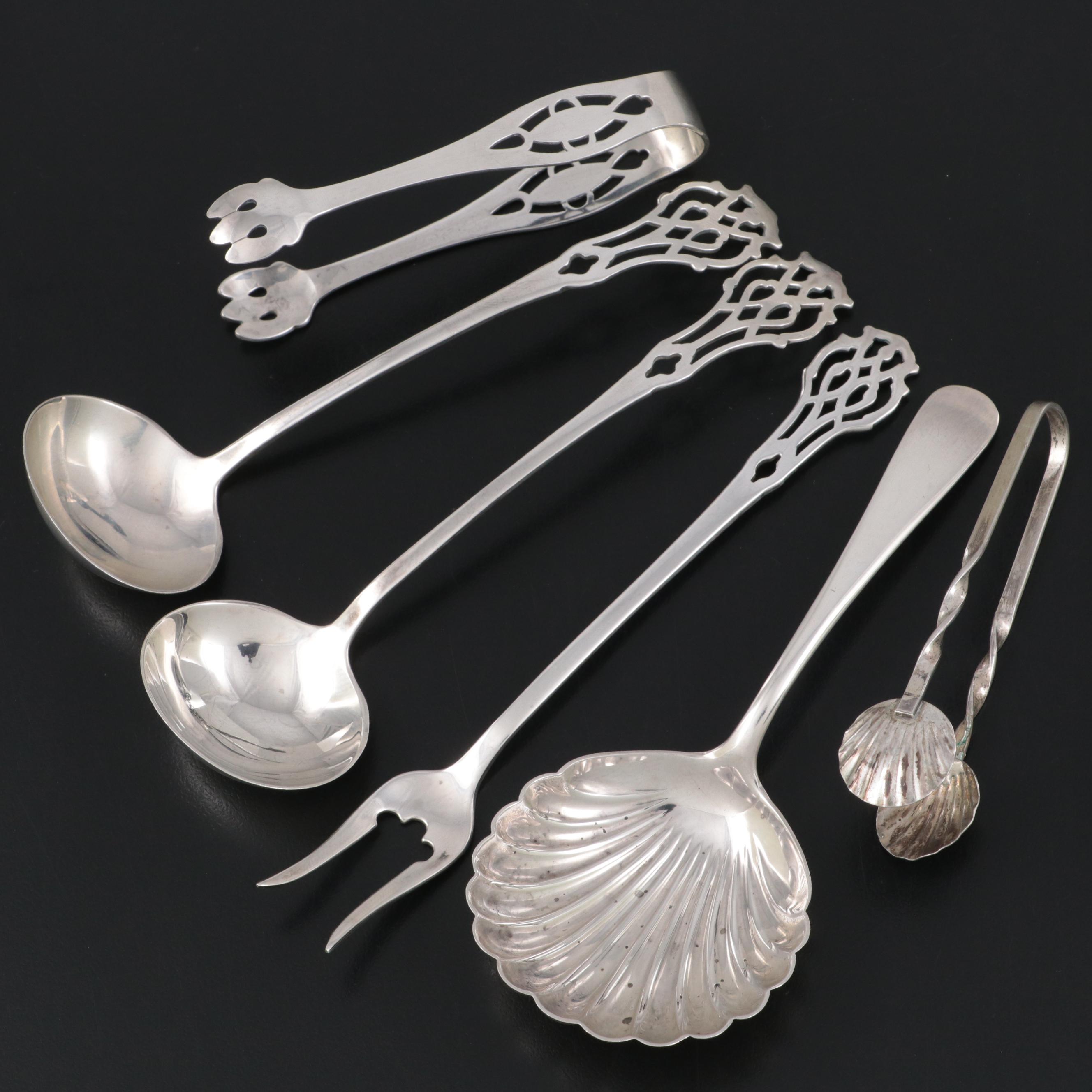 Lunt with S. Kirk & Son and Other Sterling Silver Serving Utensils