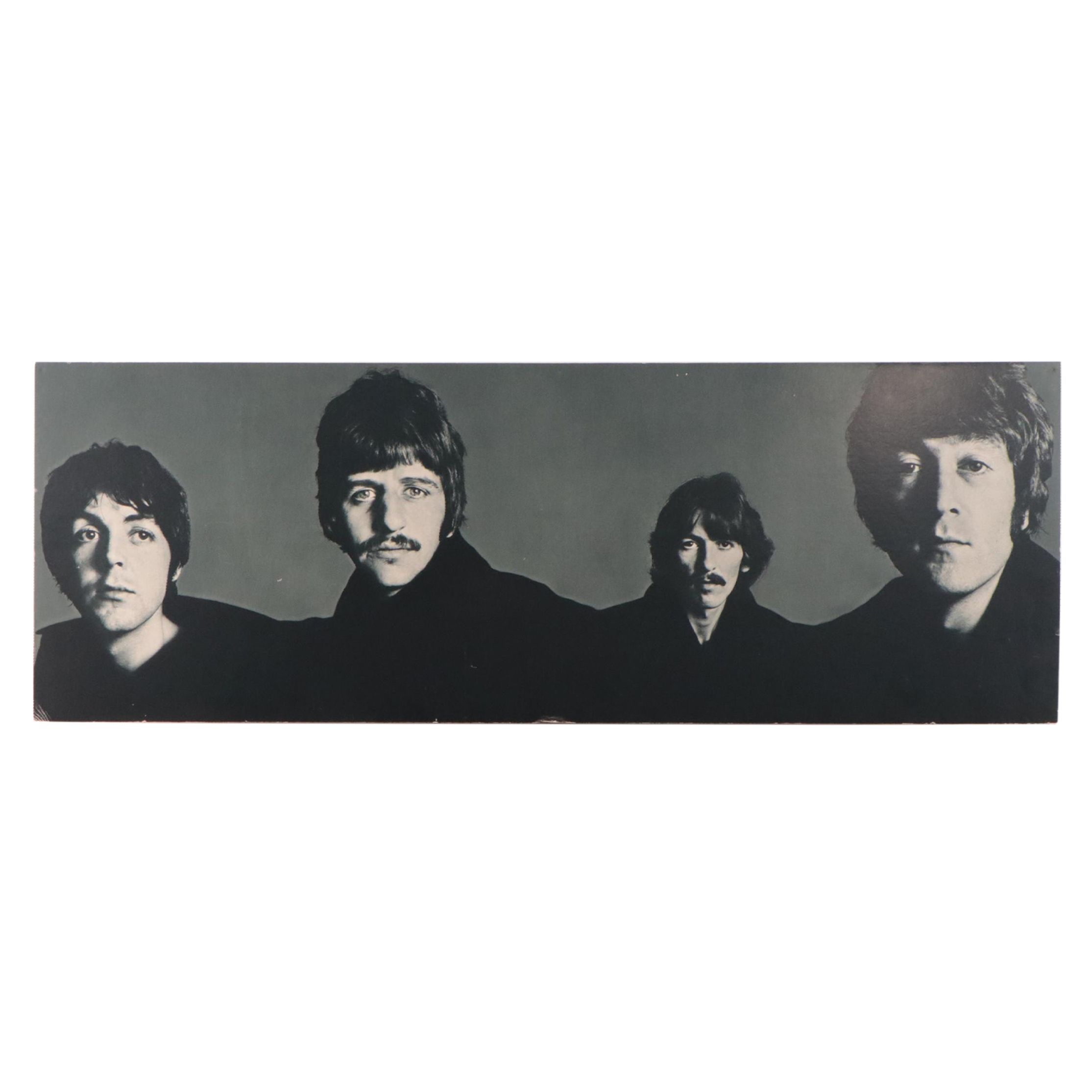 The Beatles Black-and-White Offset Lithograph Poster on Foam Core