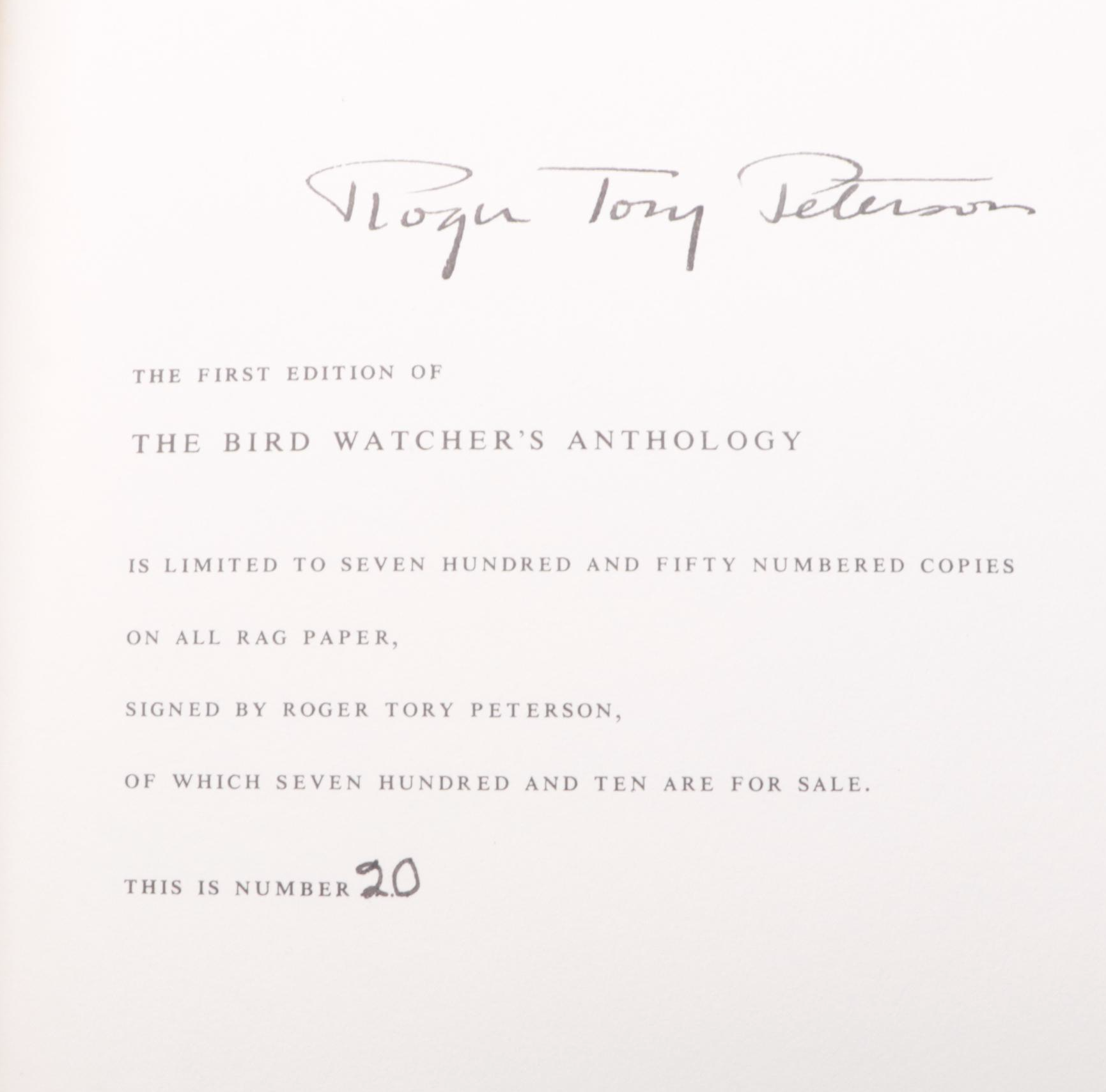 Signed Limited Edition "The Bird Watcher's Anthology" by Roger Tory Peterson