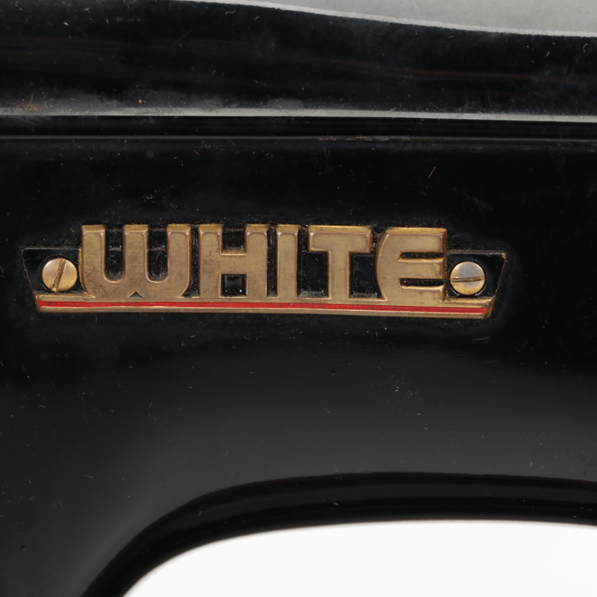 White Sewing Machine 628 Series with Added Light, Pedal and Accessories