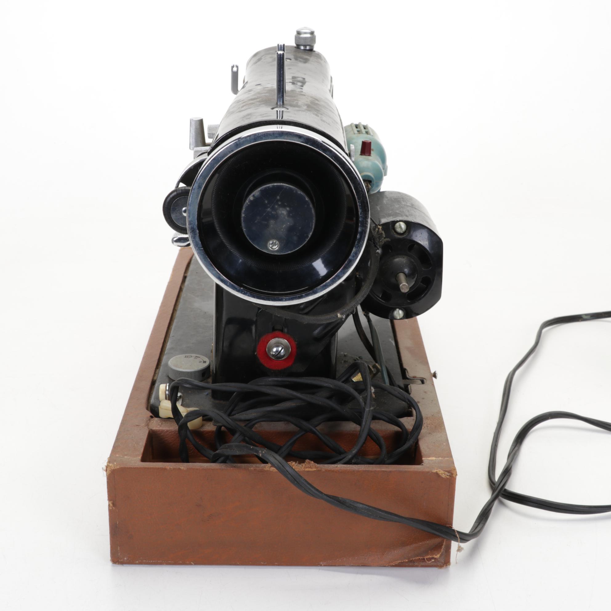 White Sewing Machine 628 Series with Added Light, Pedal and Accessories