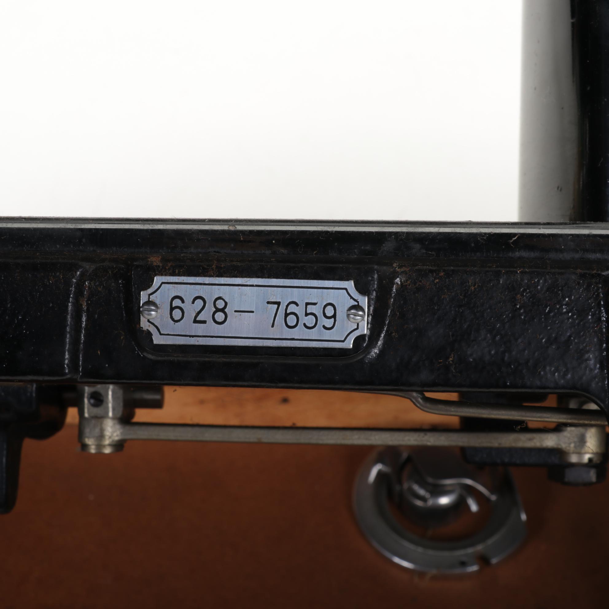 White Sewing Machine 628 Series with Added Light, Pedal and Accessories