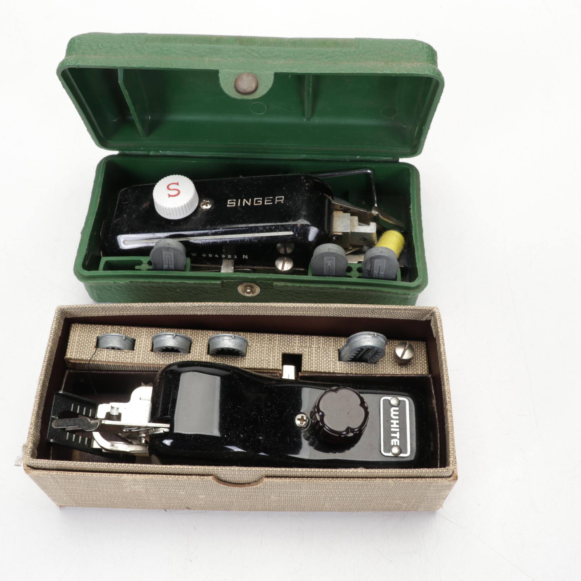 White Sewing Machine 628 Series with Added Light, Pedal and Accessories