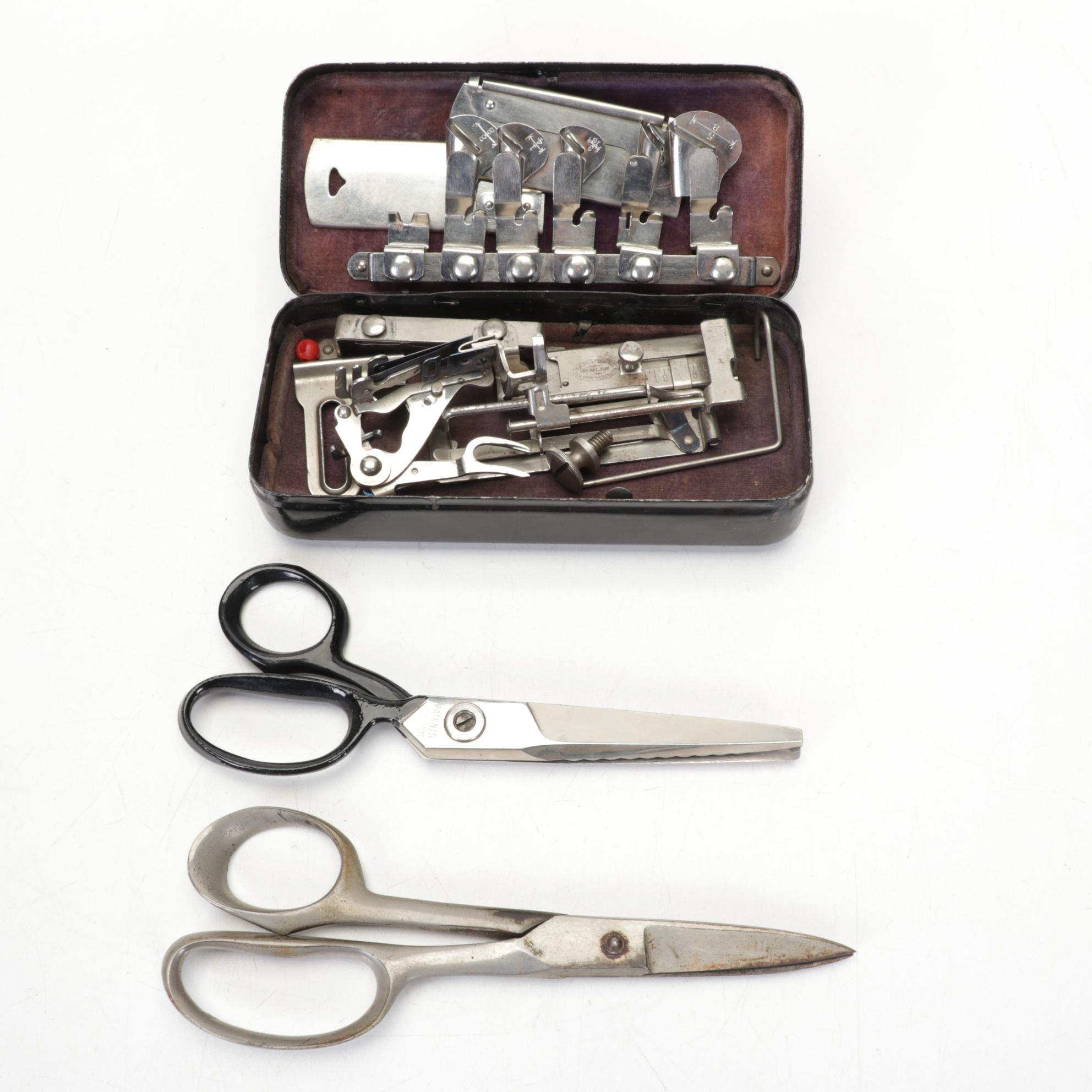 White Sewing Machine 628 Series with Added Light, Pedal and Accessories