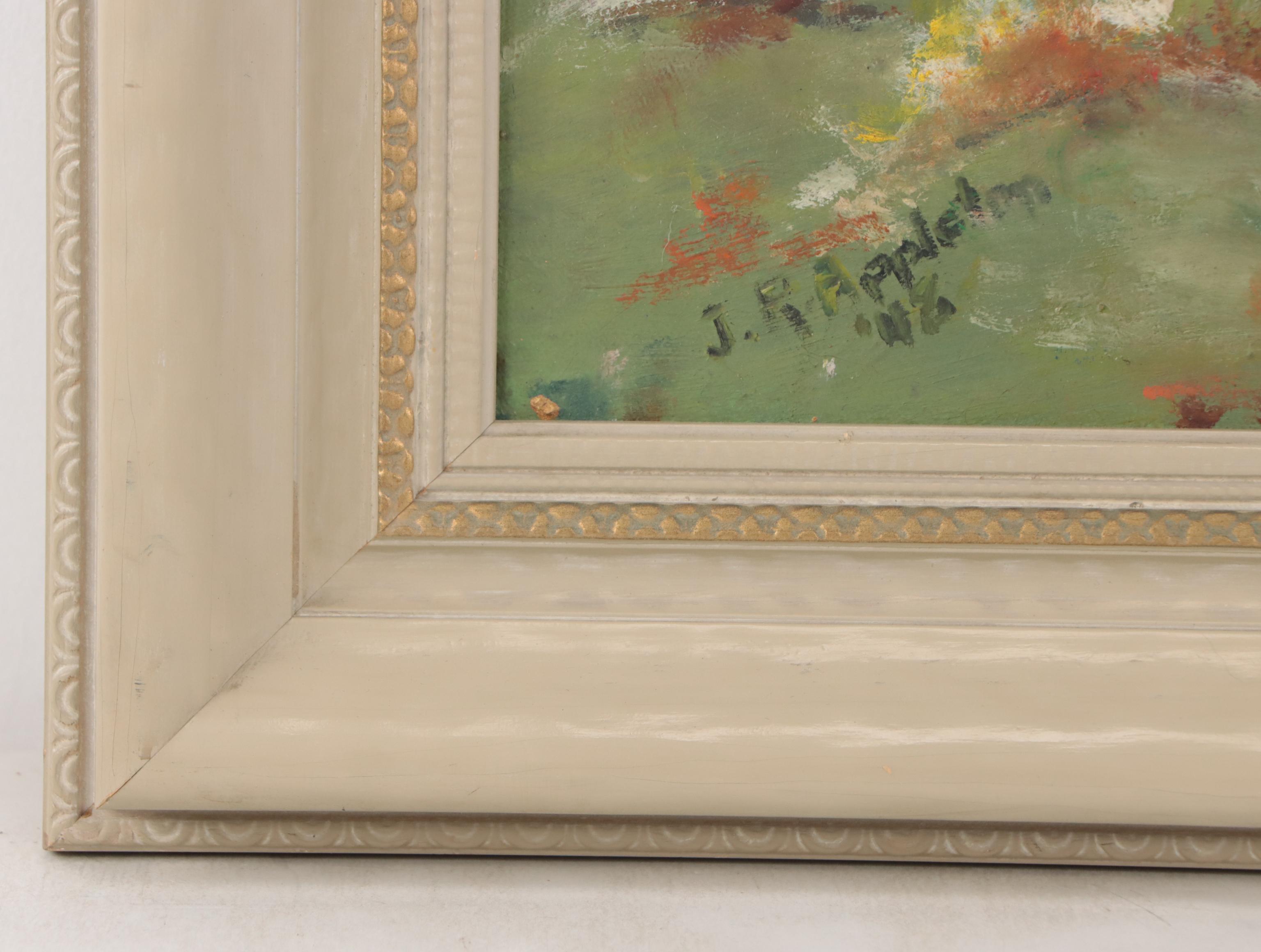 J.R. Appleton Oil Painting of Forest Landscape, 1948