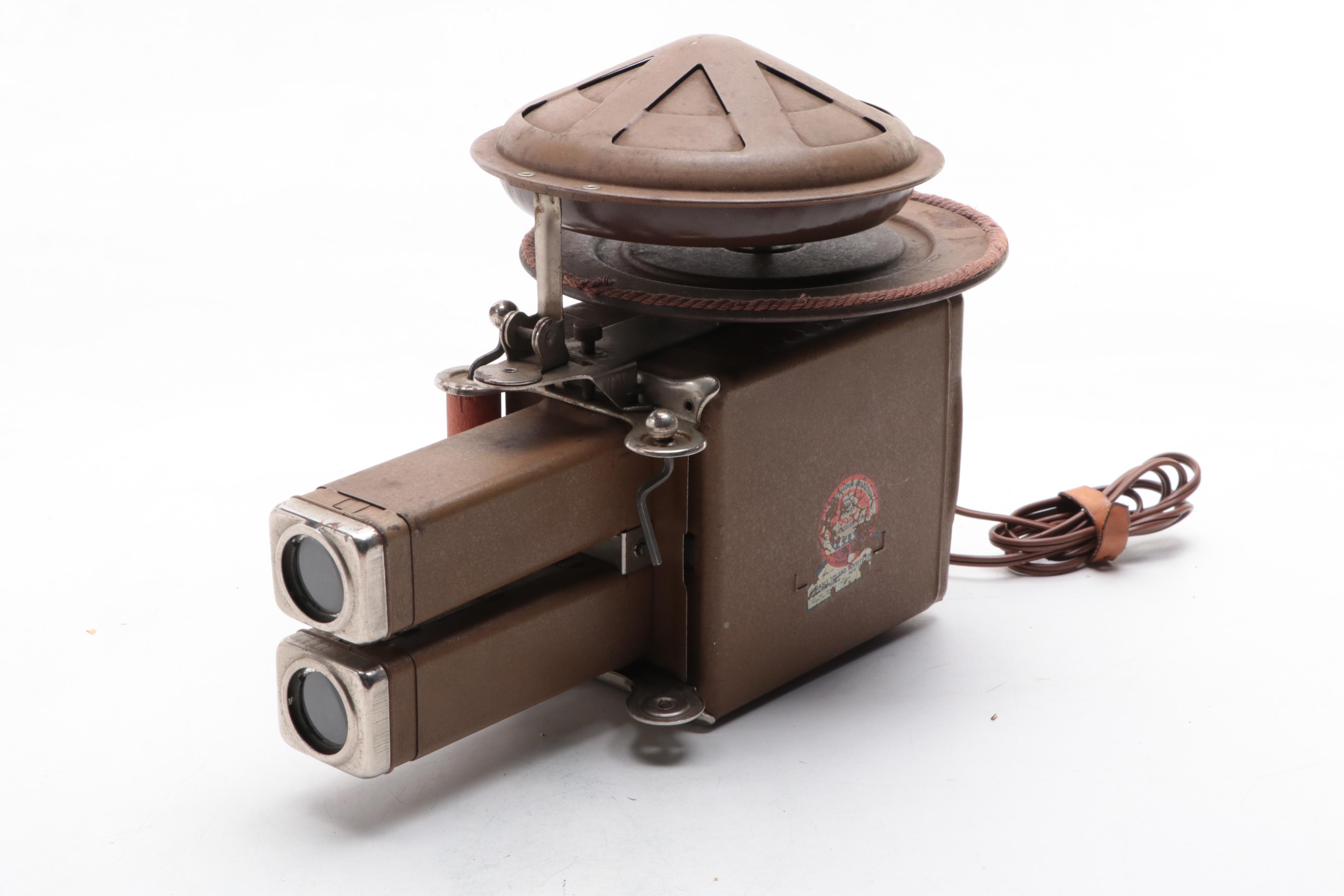 Durable Toy Children's Movie Projector with Film Reels, Mid-20th Century