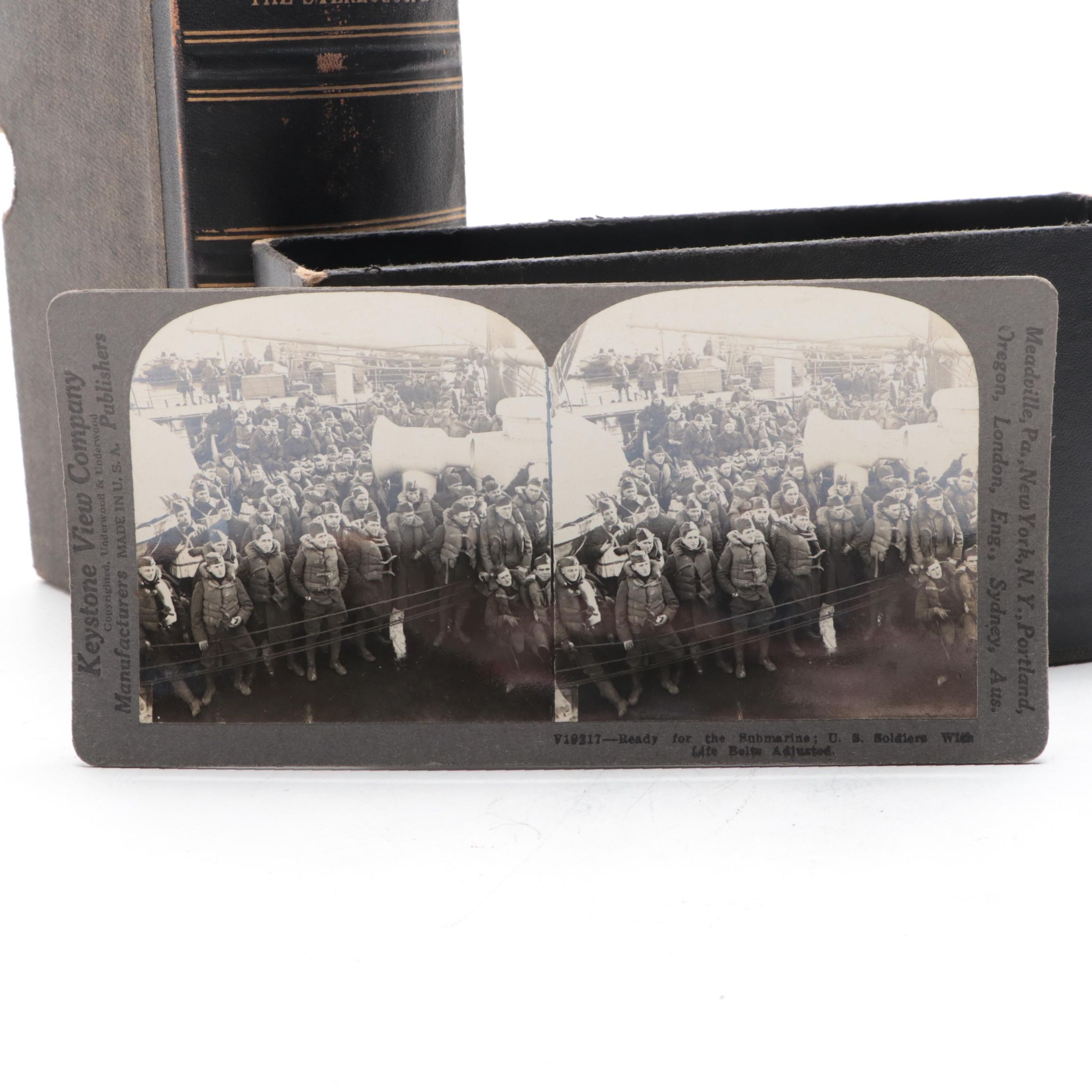 Stereoscope with Keystone World War View Cards, Early 20th Century