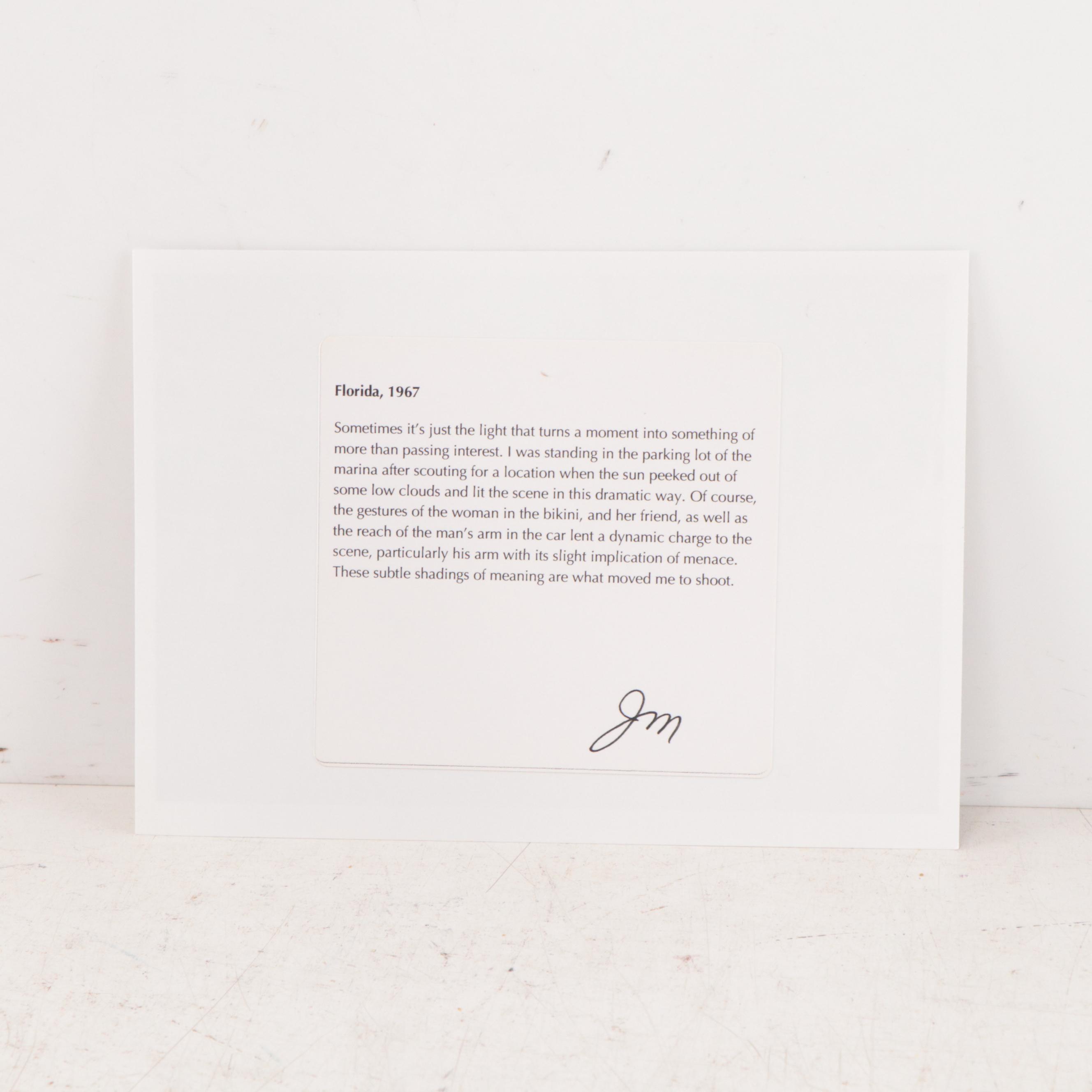 Joel Meyerowitz Digital Photograph of Street Scene "Florida, 1967"