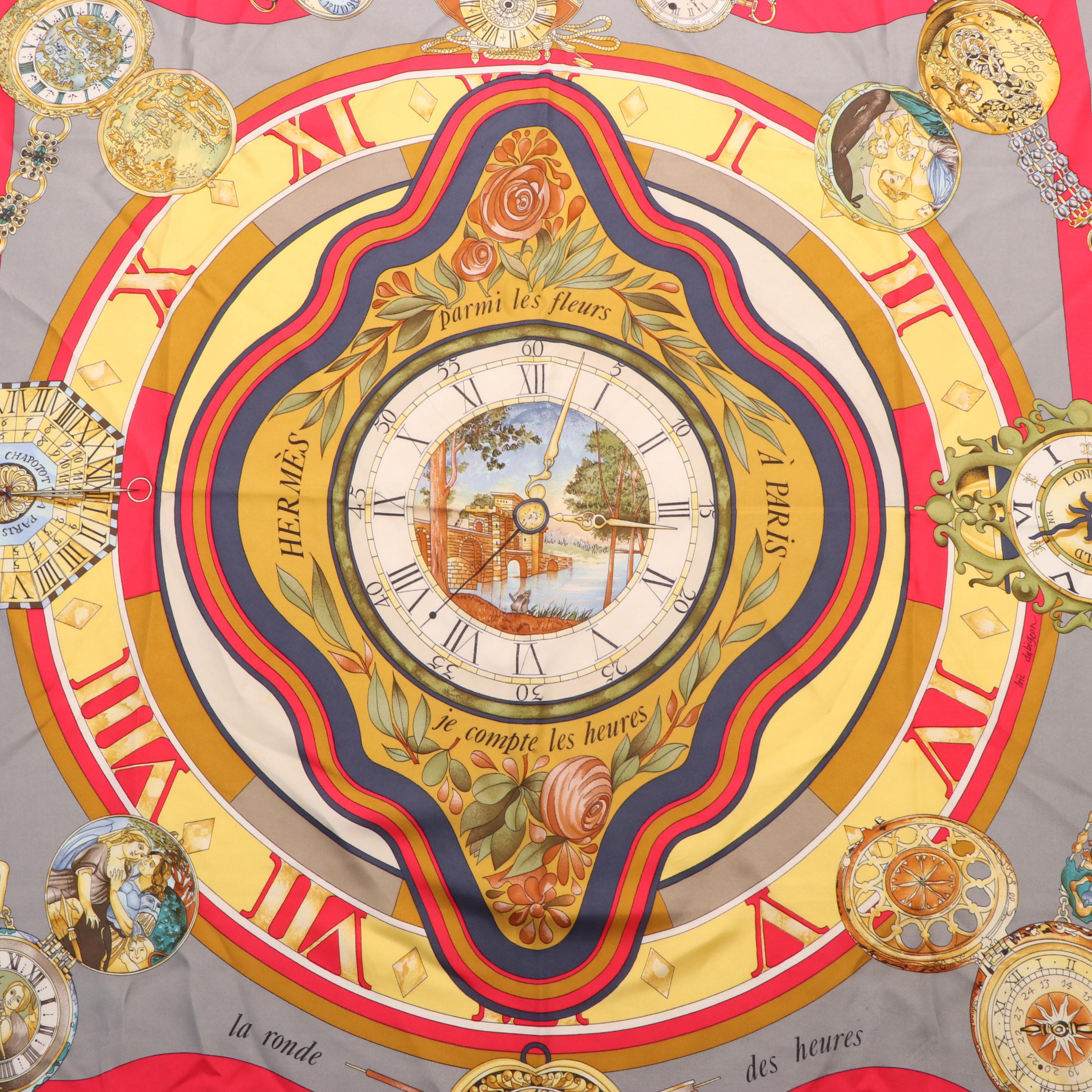 Hermès "Parmi les Fleurs" Scarf in Silk Twill