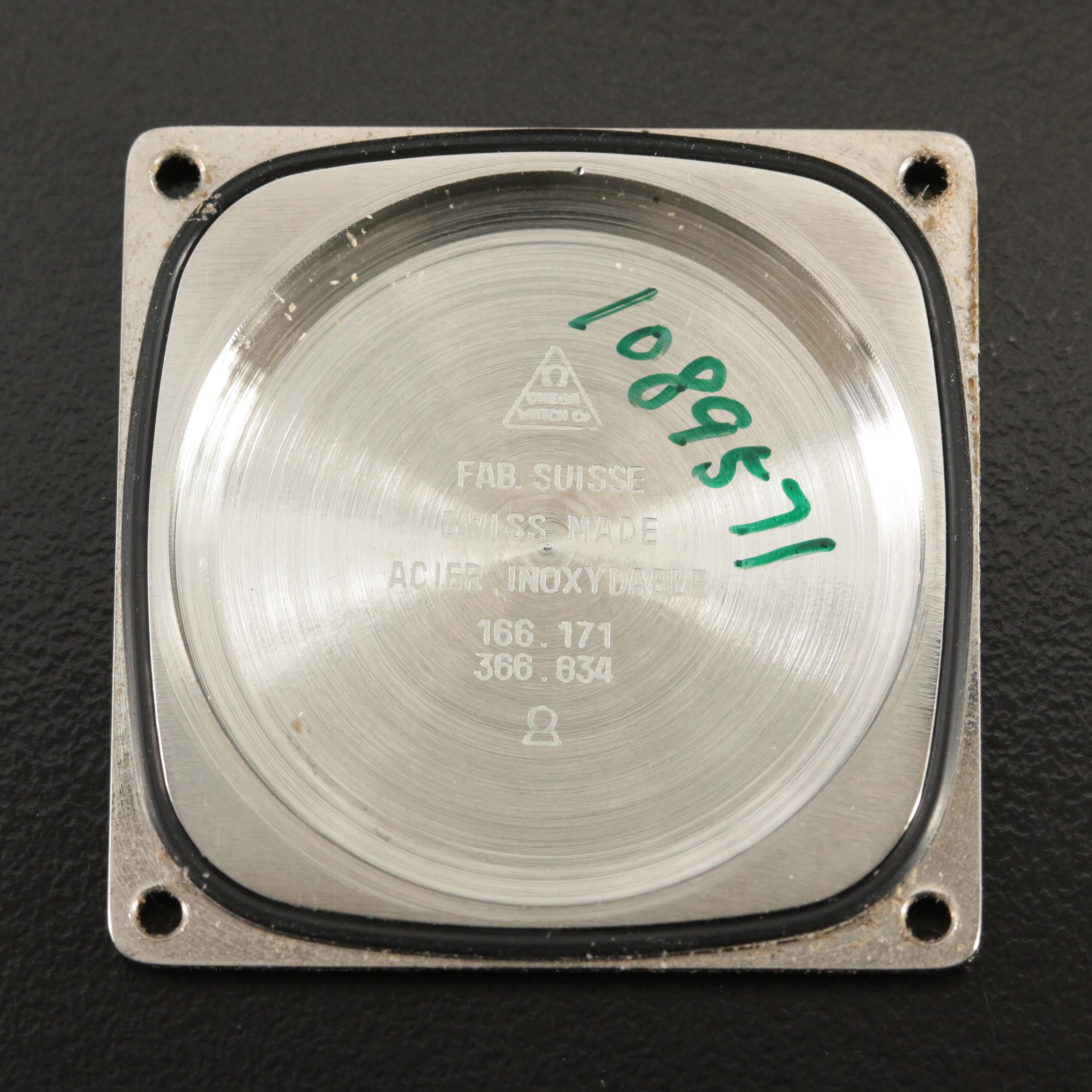 1974 Omega "Big Square" Seamaster Stainless Steel Watch