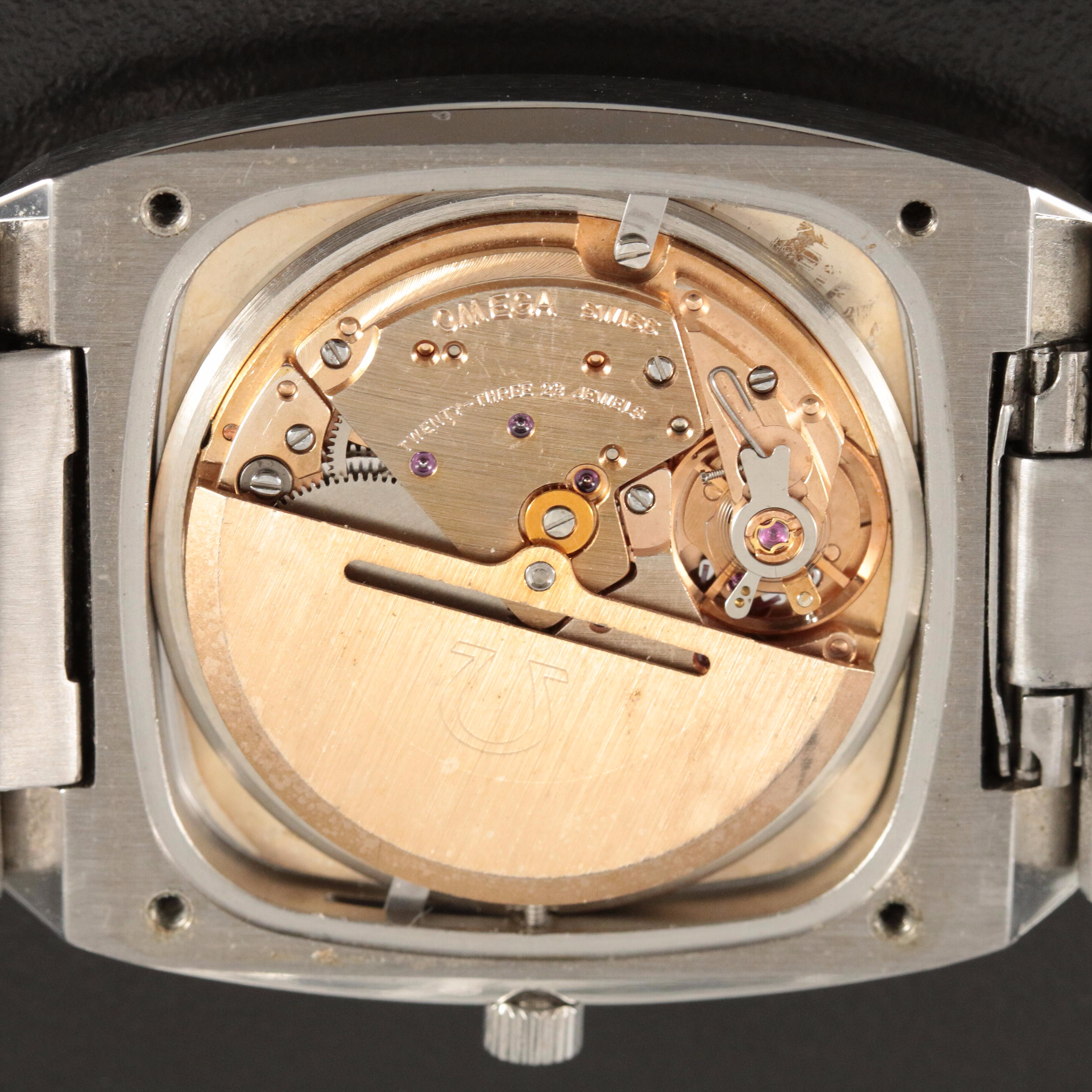 1974 Omega "Big Square" Seamaster Stainless Steel Watch