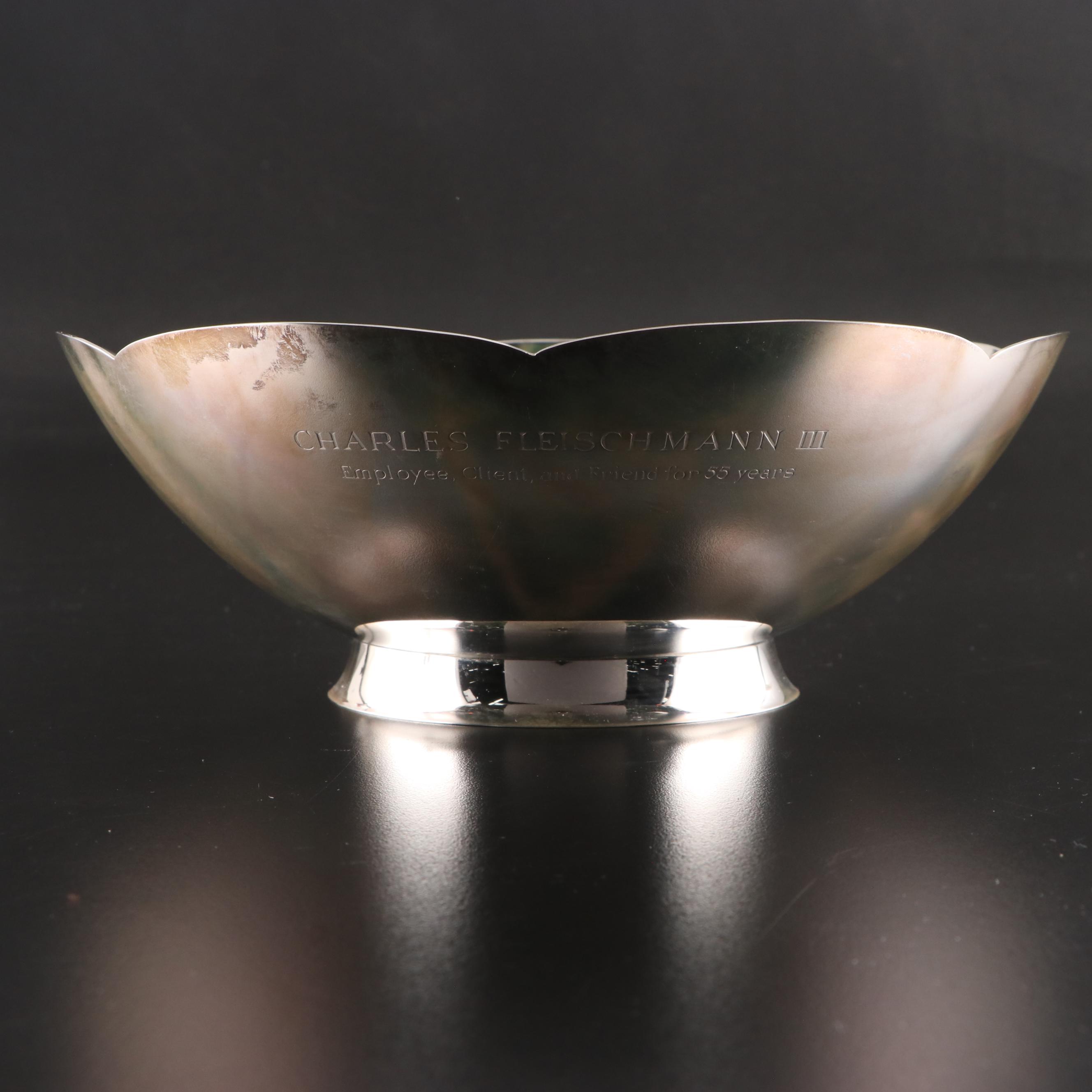 Tiffany & Co. Sterling Silver Bowl with Personalized Engrave