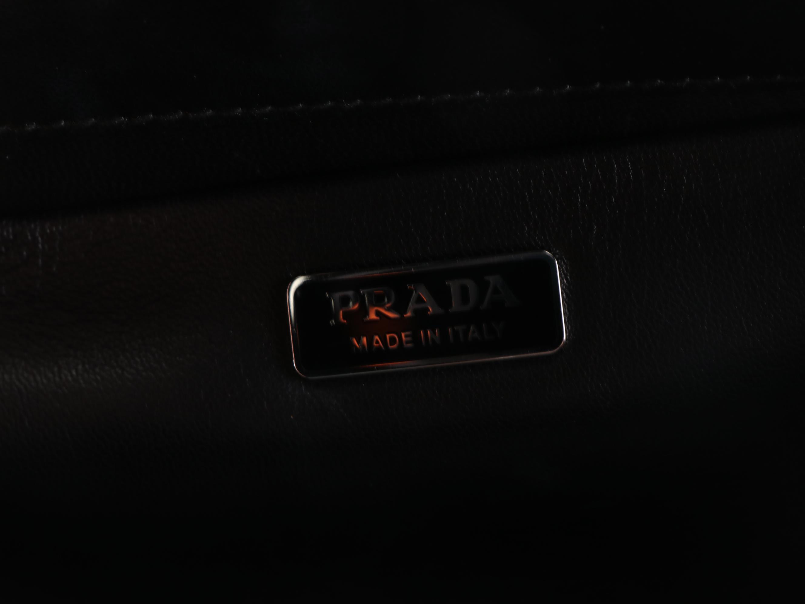 Prada Comic Book Crossbody Bag in Printed Saffiano and Smooth Leather