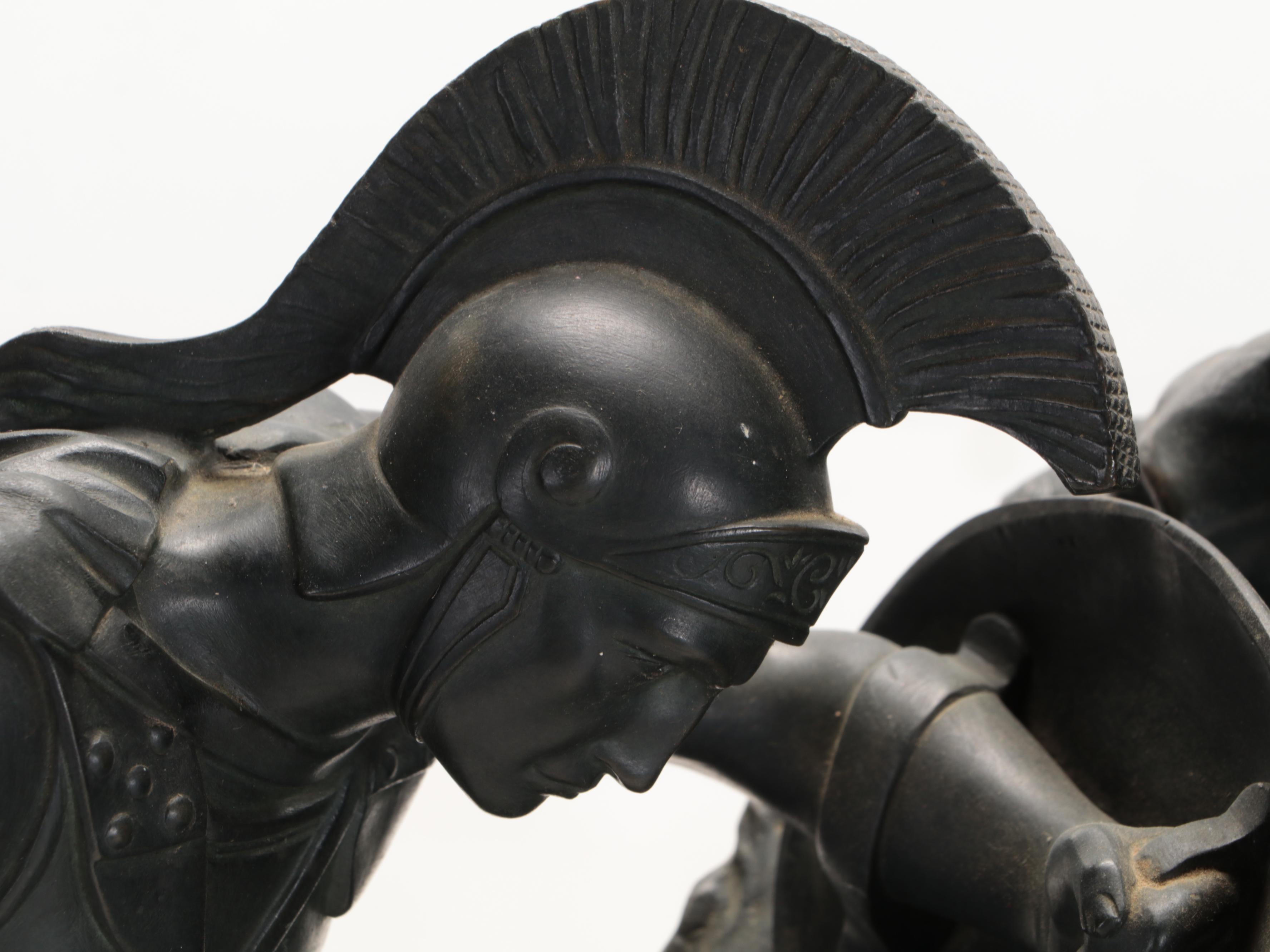 Daniel-Joseph Bacqué Bronze Sculpture of Heroic Group