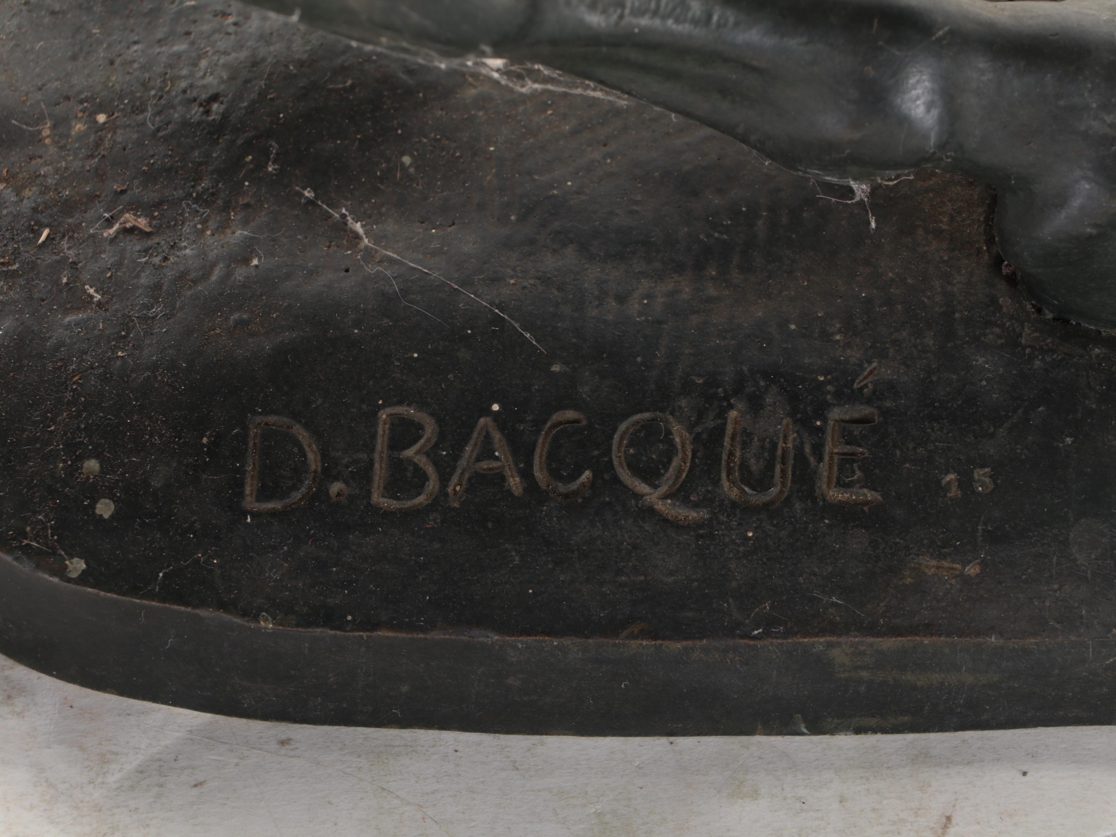 Daniel-Joseph Bacqué Bronze Sculpture of Heroic Group