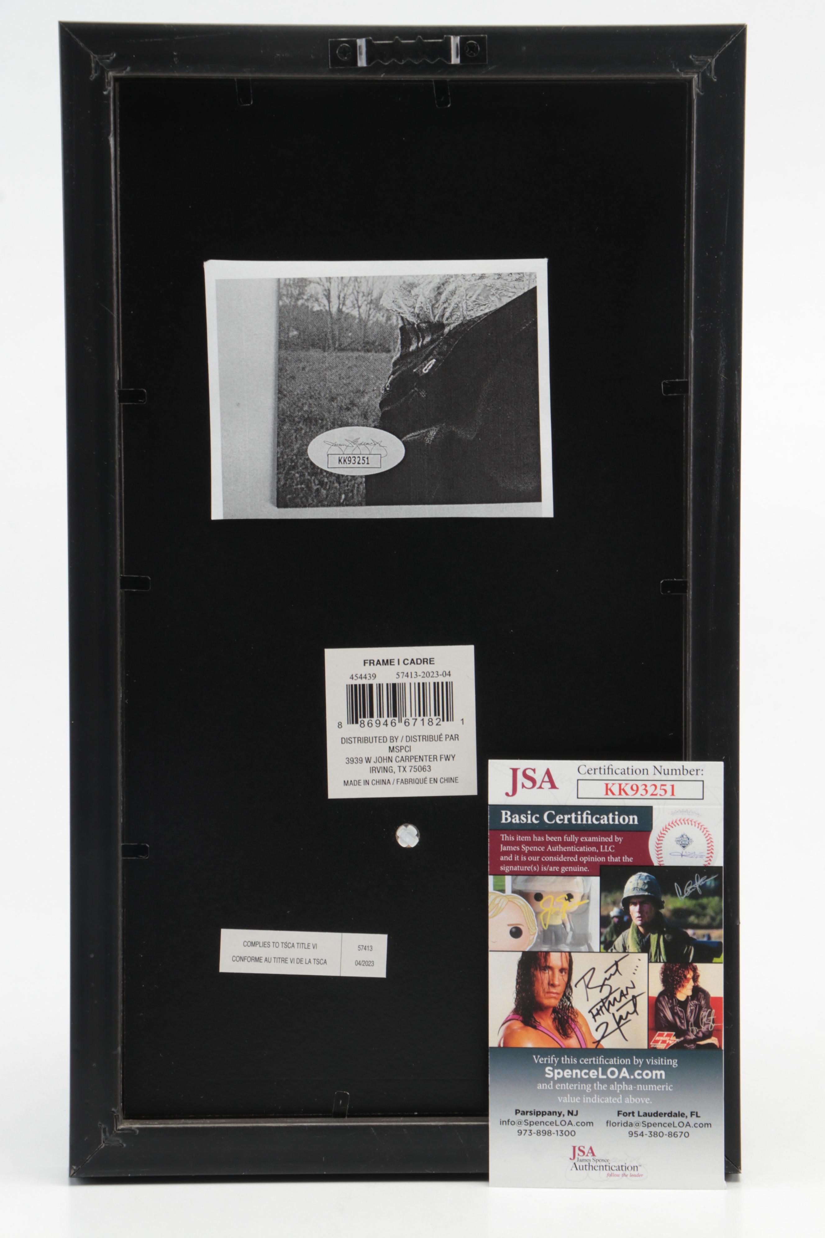 Taylor Swift Signed Folklore CD Cover In Framed and Matted Display