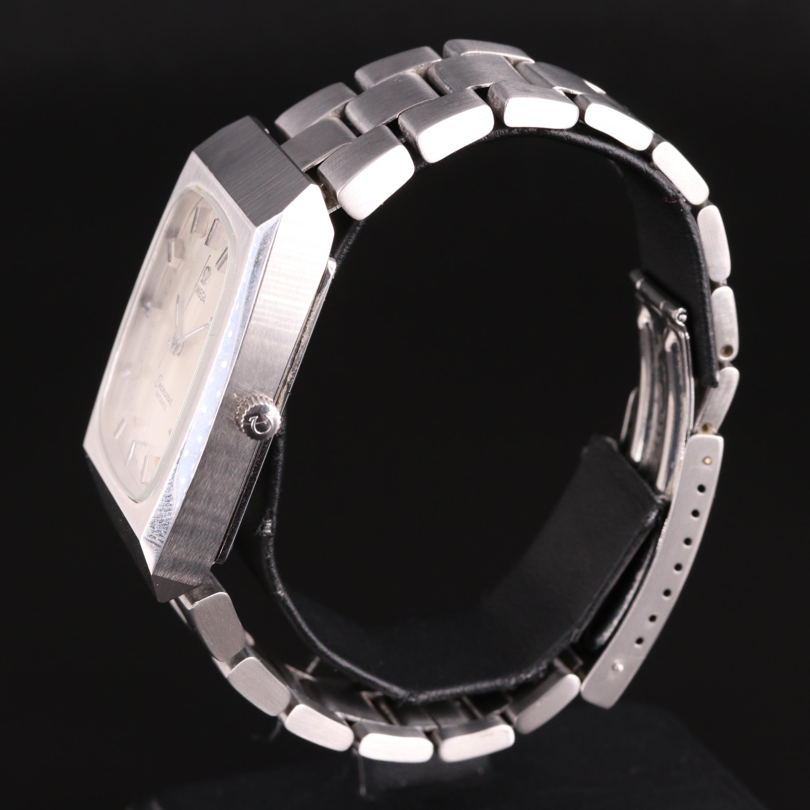 1974 Omega "Big Square" Seamaster Stainless Steel Watch