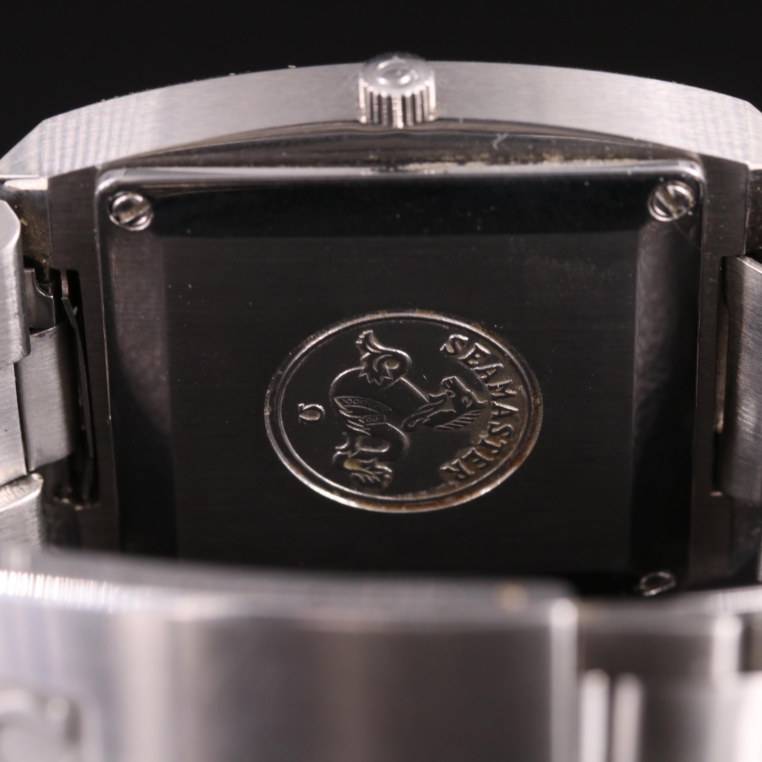 1974 Omega "Big Square" Seamaster Stainless Steel Watch