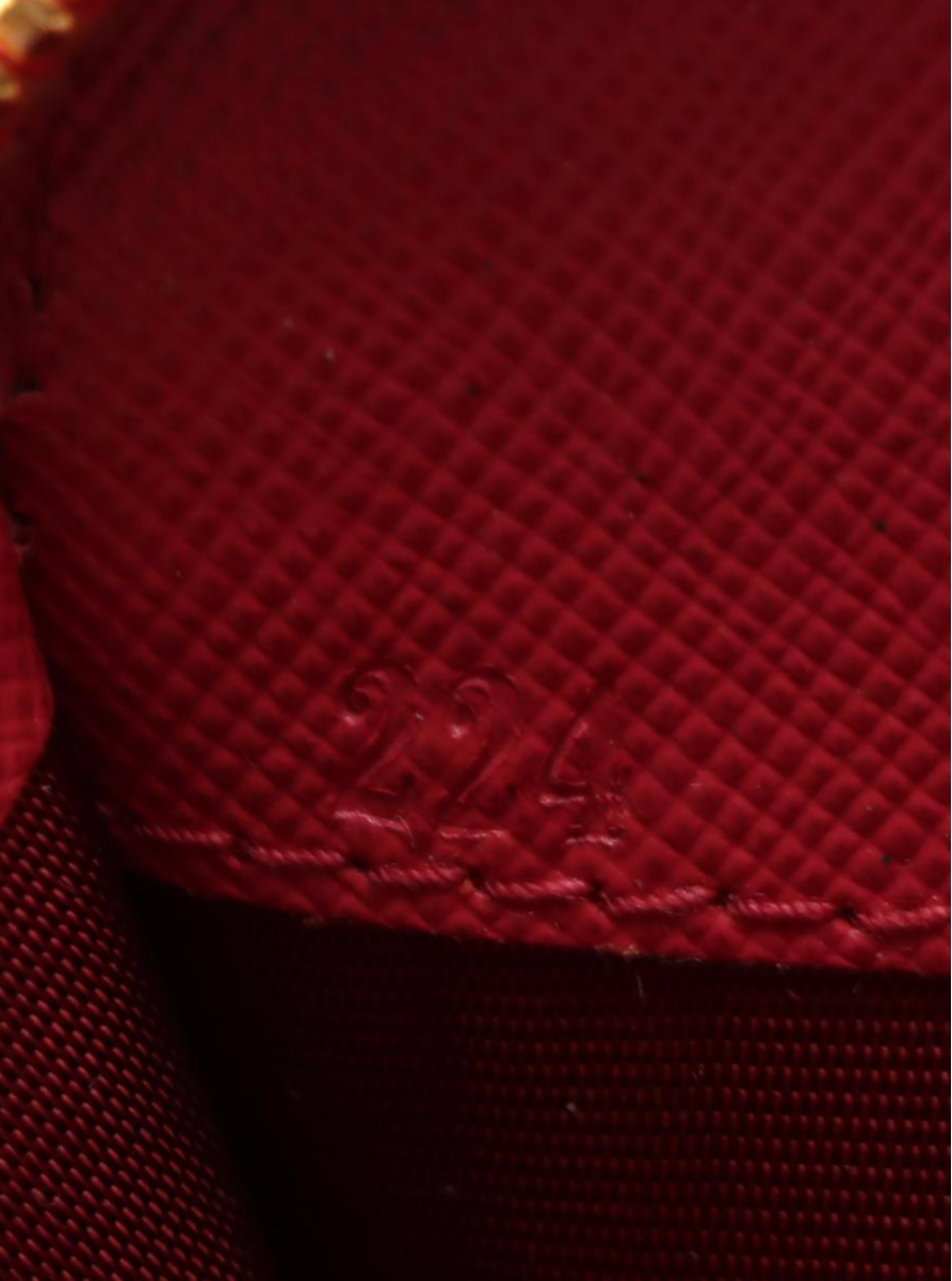 Prada Zip Around Long Wallet in Peony Pink Saffiano Leather with Box