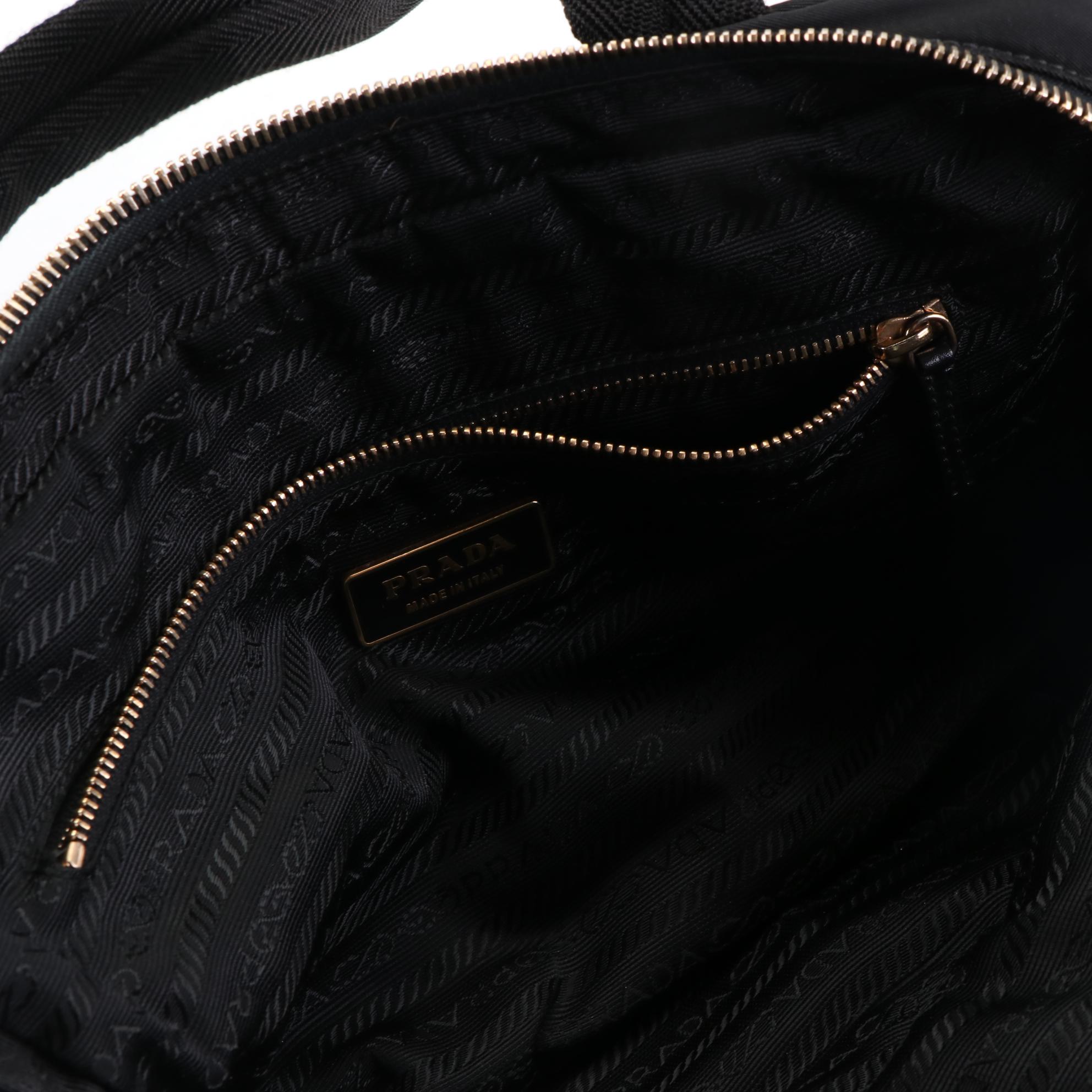 Prada Shoulder Bag in Black Tessuto Nylon