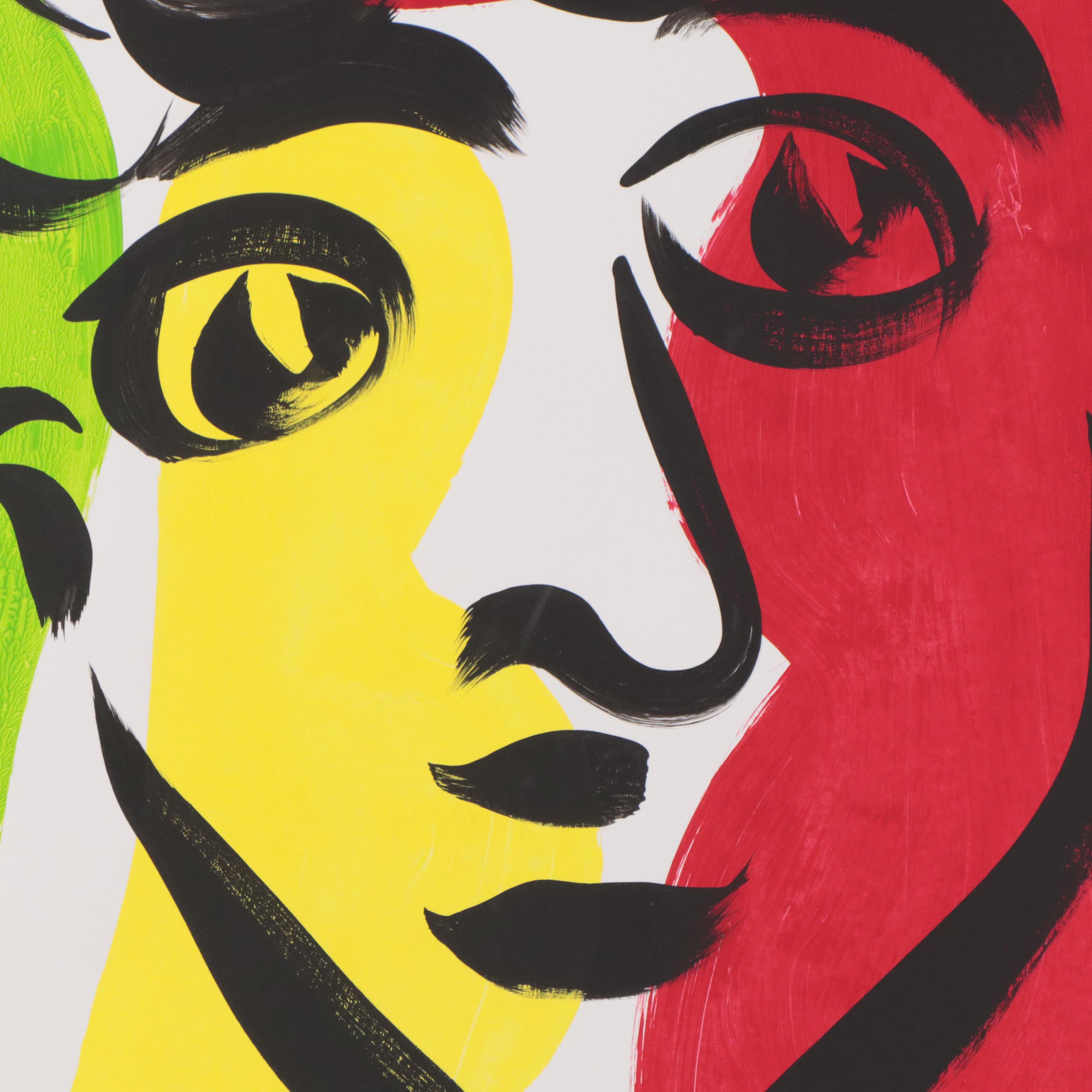 Peter Keil Abstract Acrylic Portrait