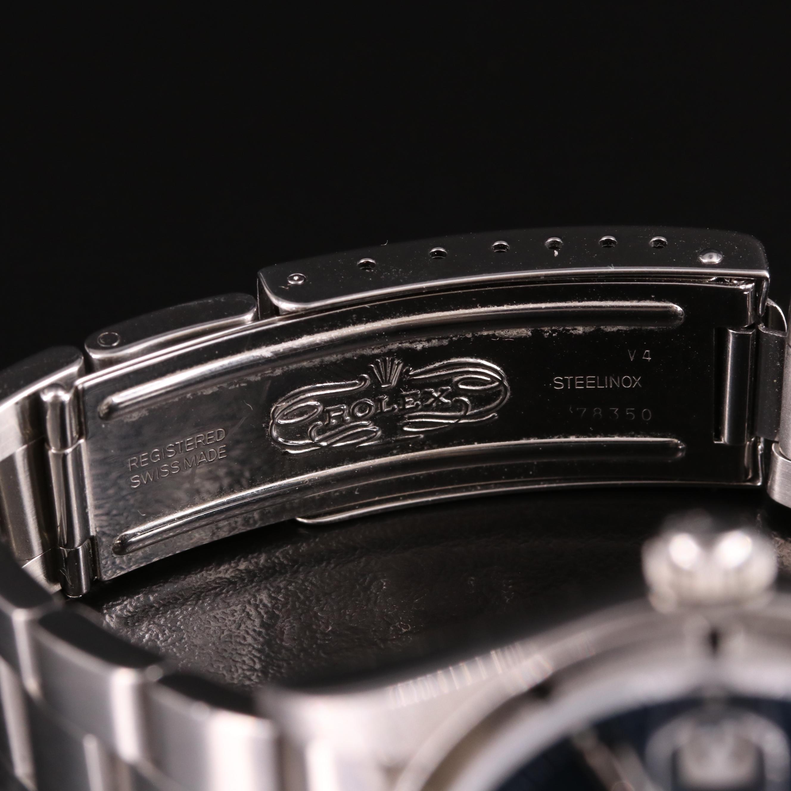 1995 Rolex Oyster Perpetual Date Blue Dial Watch