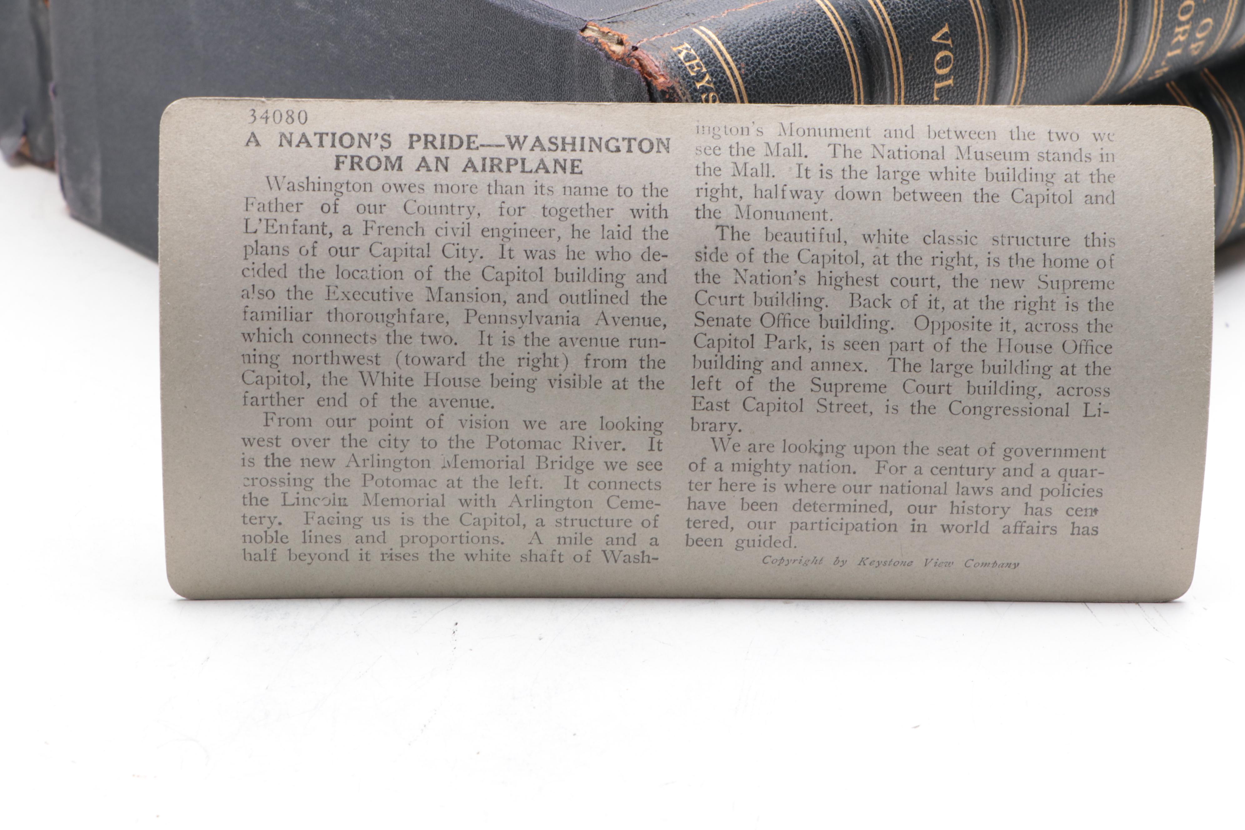 Keystone View Co. Telebinocular and "Tour of the World" View Cards