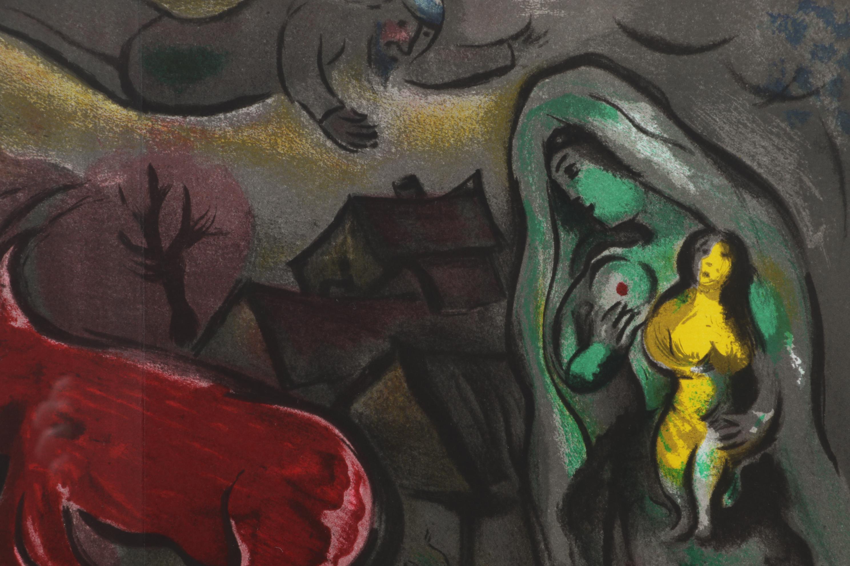 Marc Chagall Double-Page Color Lithograph "Mystical Crucifixion," 1950