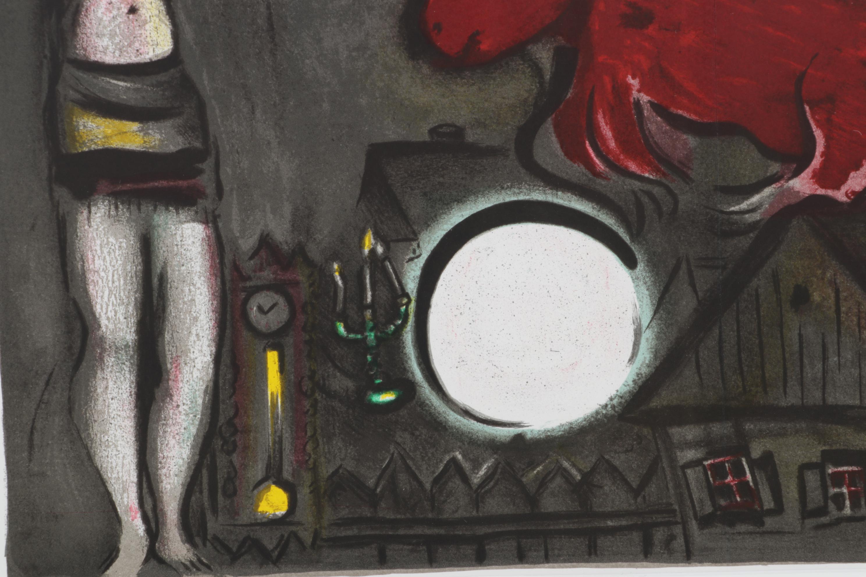 Marc Chagall Double-Page Color Lithograph "Mystical Crucifixion," 1950