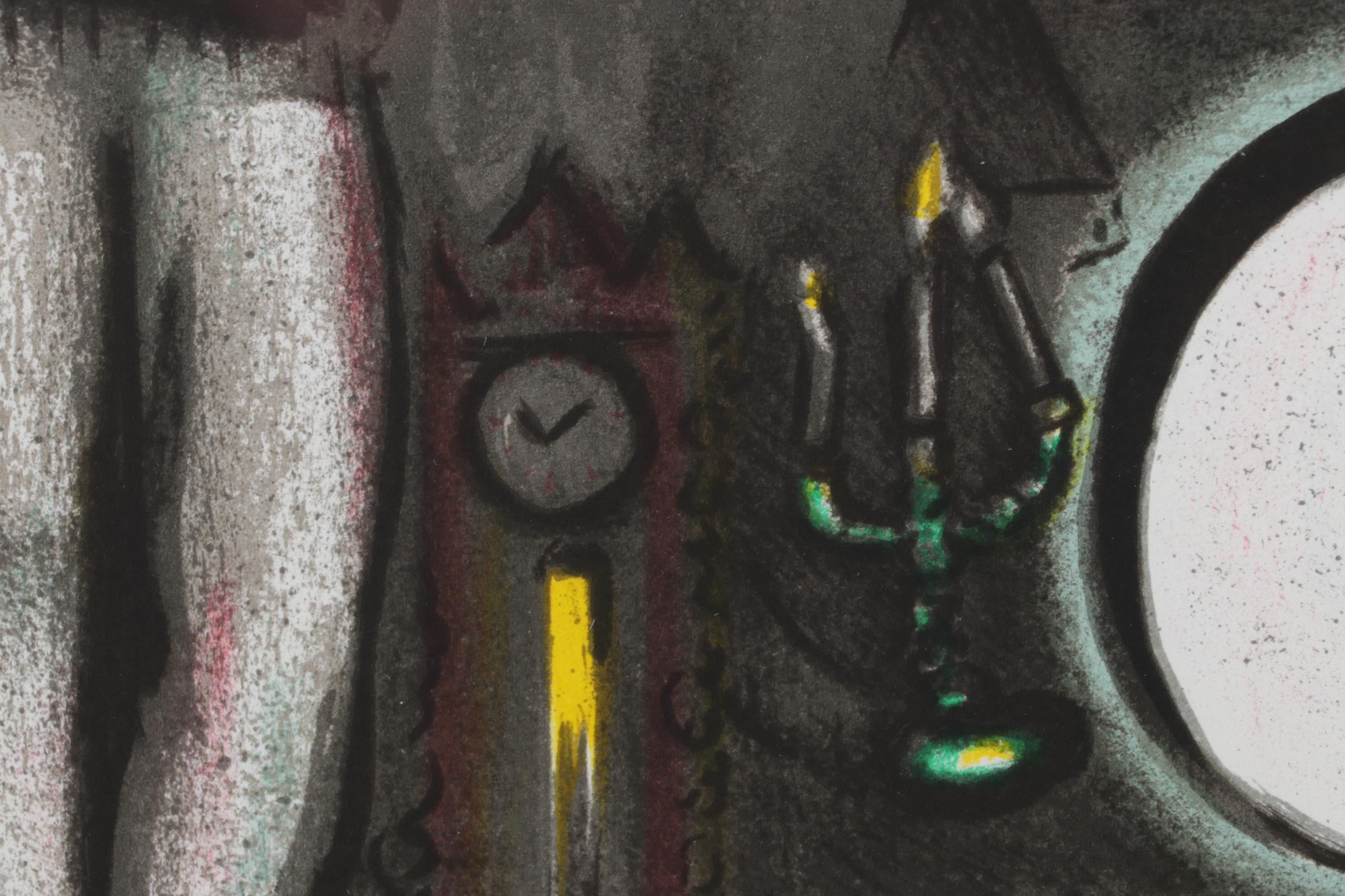 Marc Chagall Double-Page Color Lithograph "Mystical Crucifixion," 1950