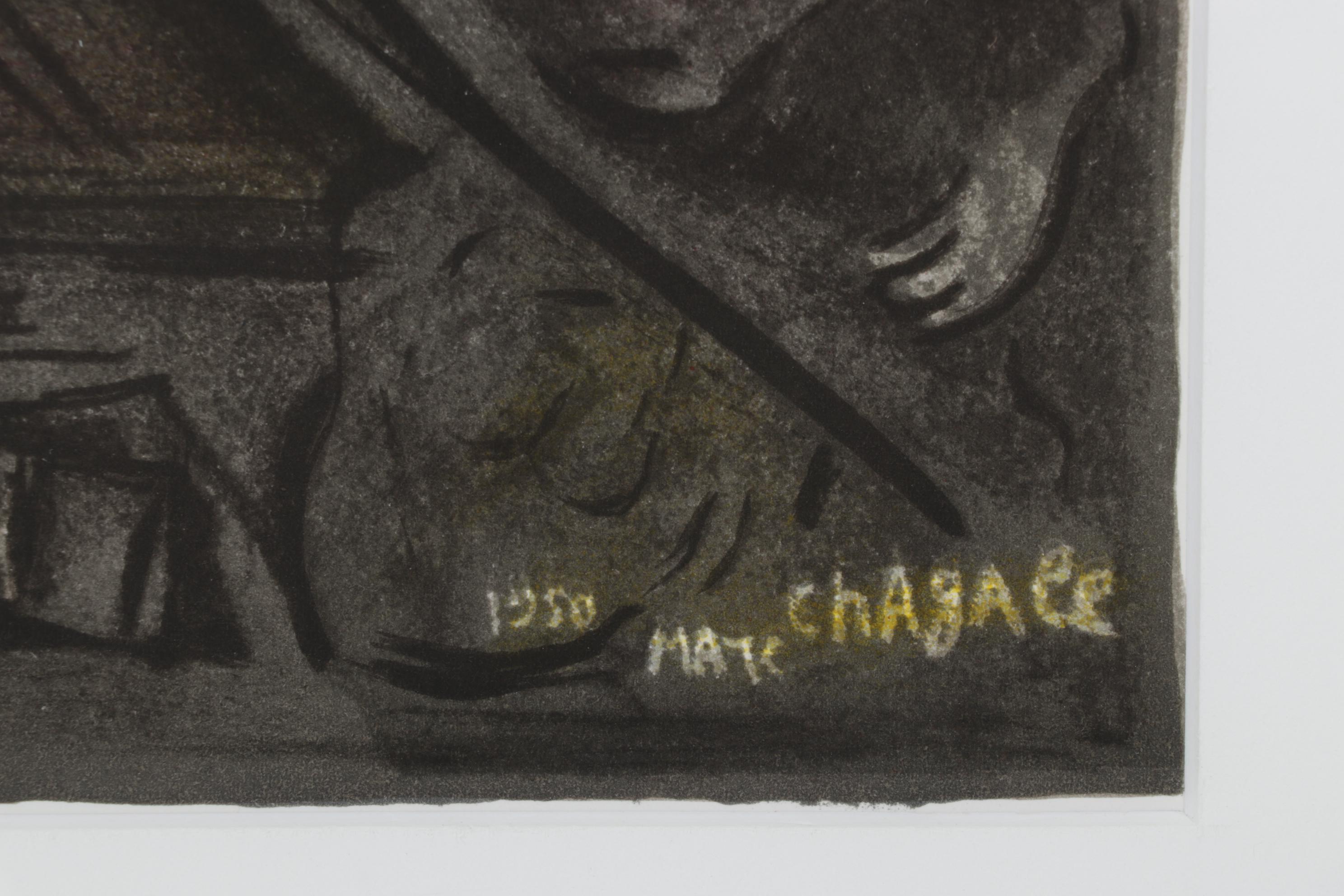 Marc Chagall Double-Page Color Lithograph "Mystical Crucifixion," 1950