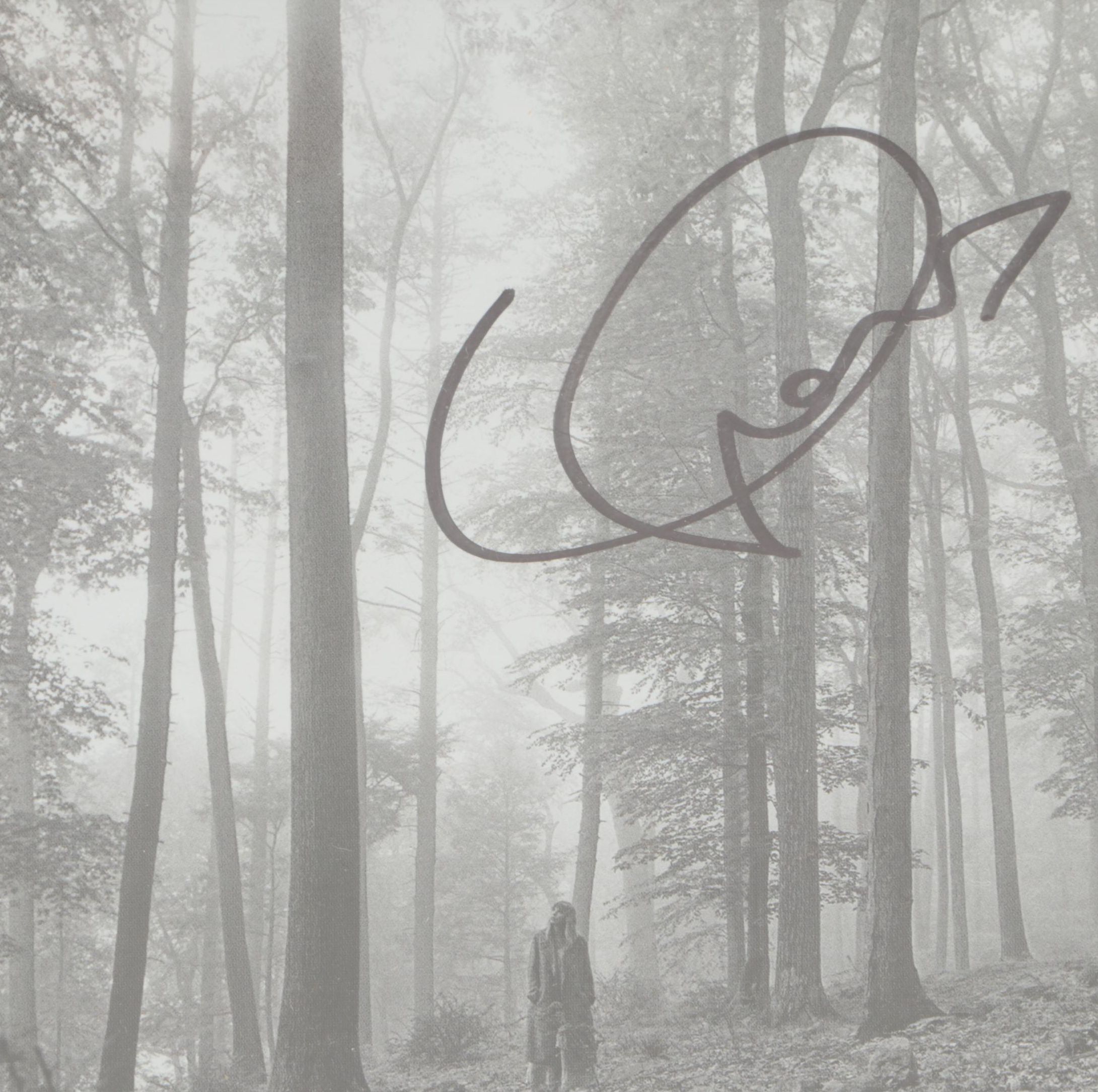 Taylor Swift Signed Folklore CD Cover In Framed and Matted Display