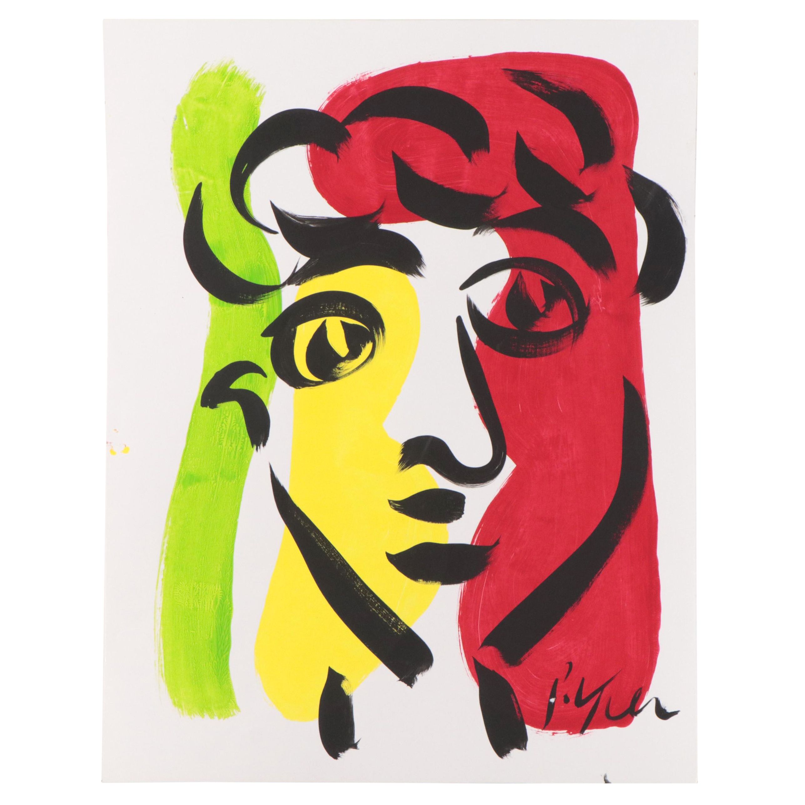 Peter Keil Abstract Acrylic Portrait