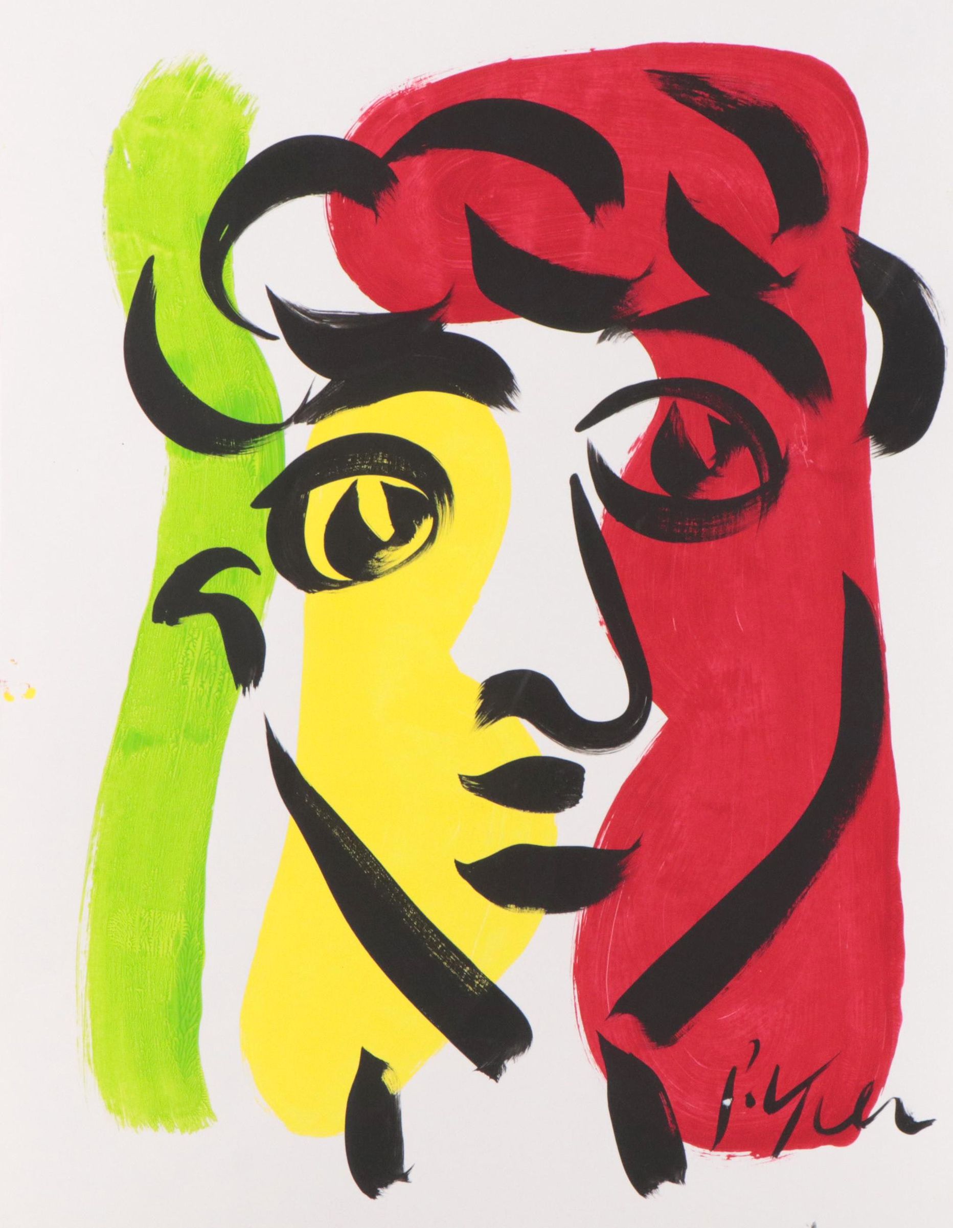 Peter Keil Abstract Acrylic Portrait