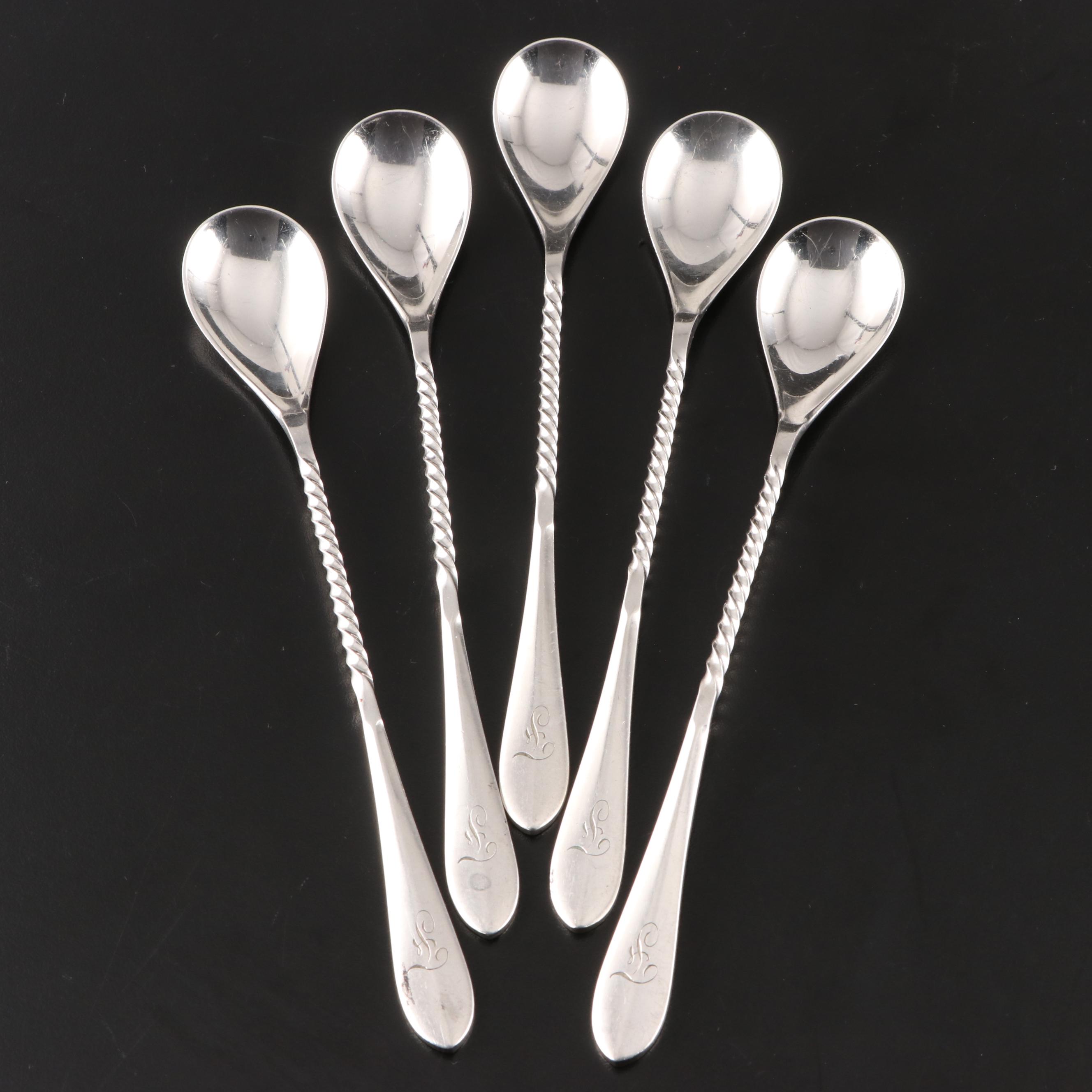 Elkington & Co. Silver Plate Marrow Spoon with Silver Plate Collection