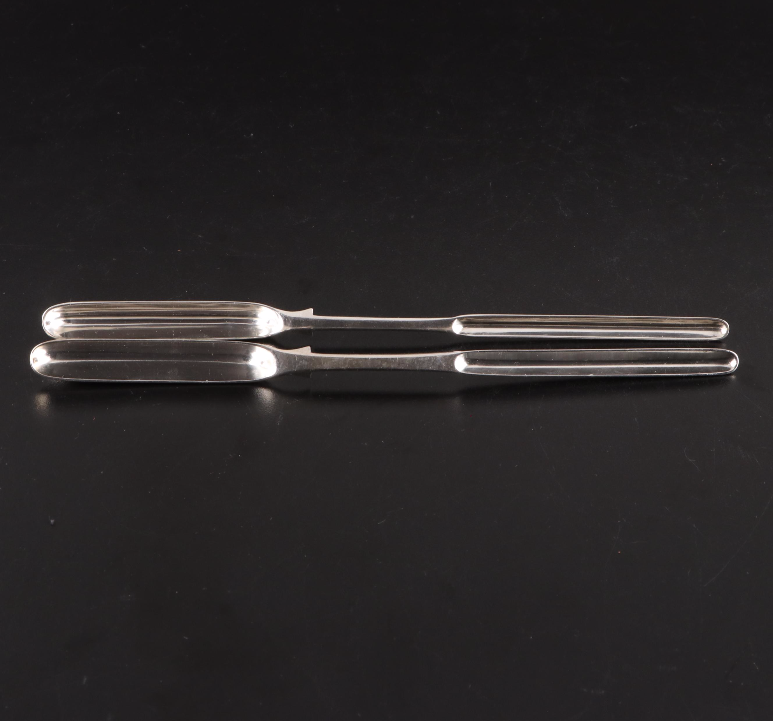 Elkington & Co. Silver Plate Marrow Spoon with Silver Plate Collection