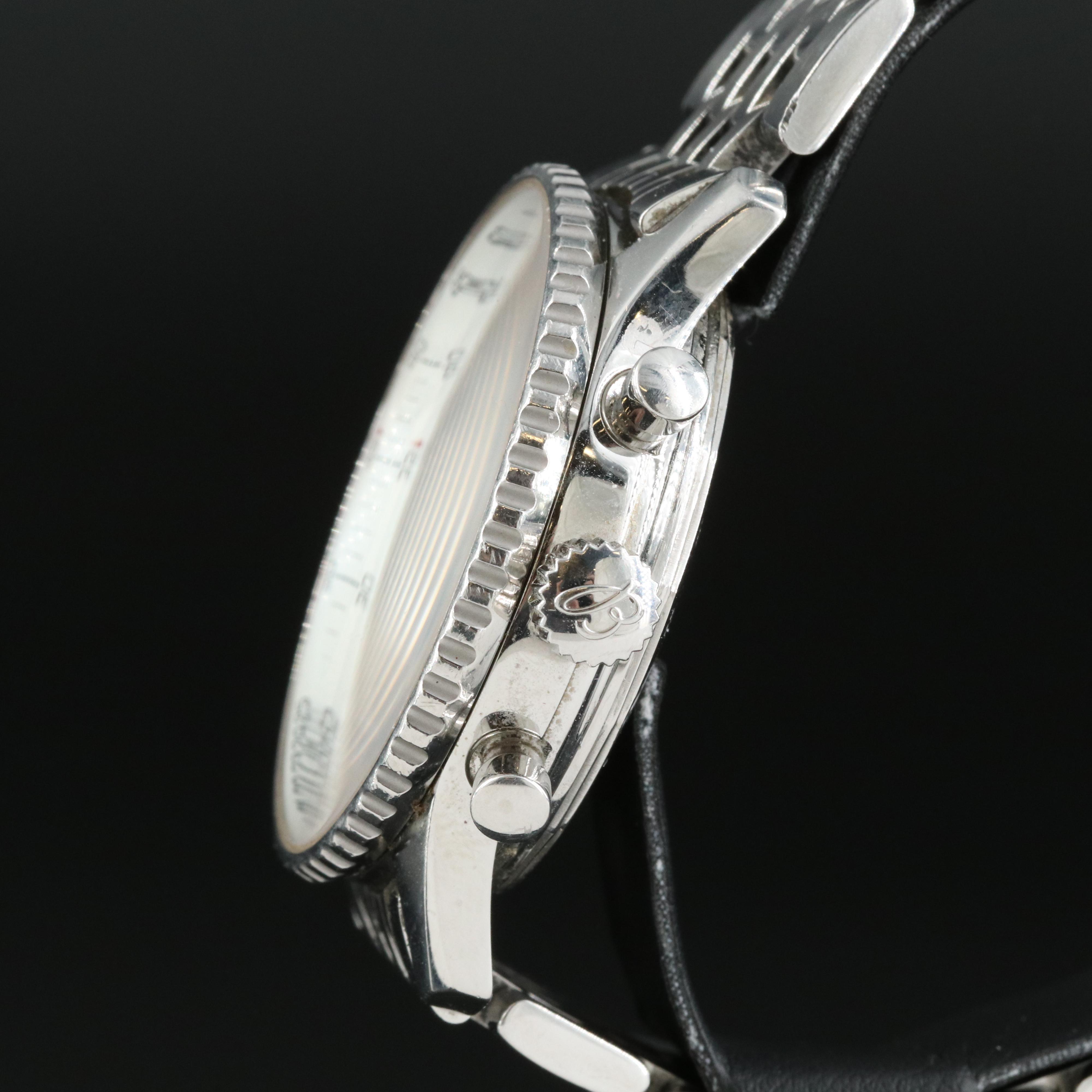 Breitling Navitimer Blue Chronograph Watch