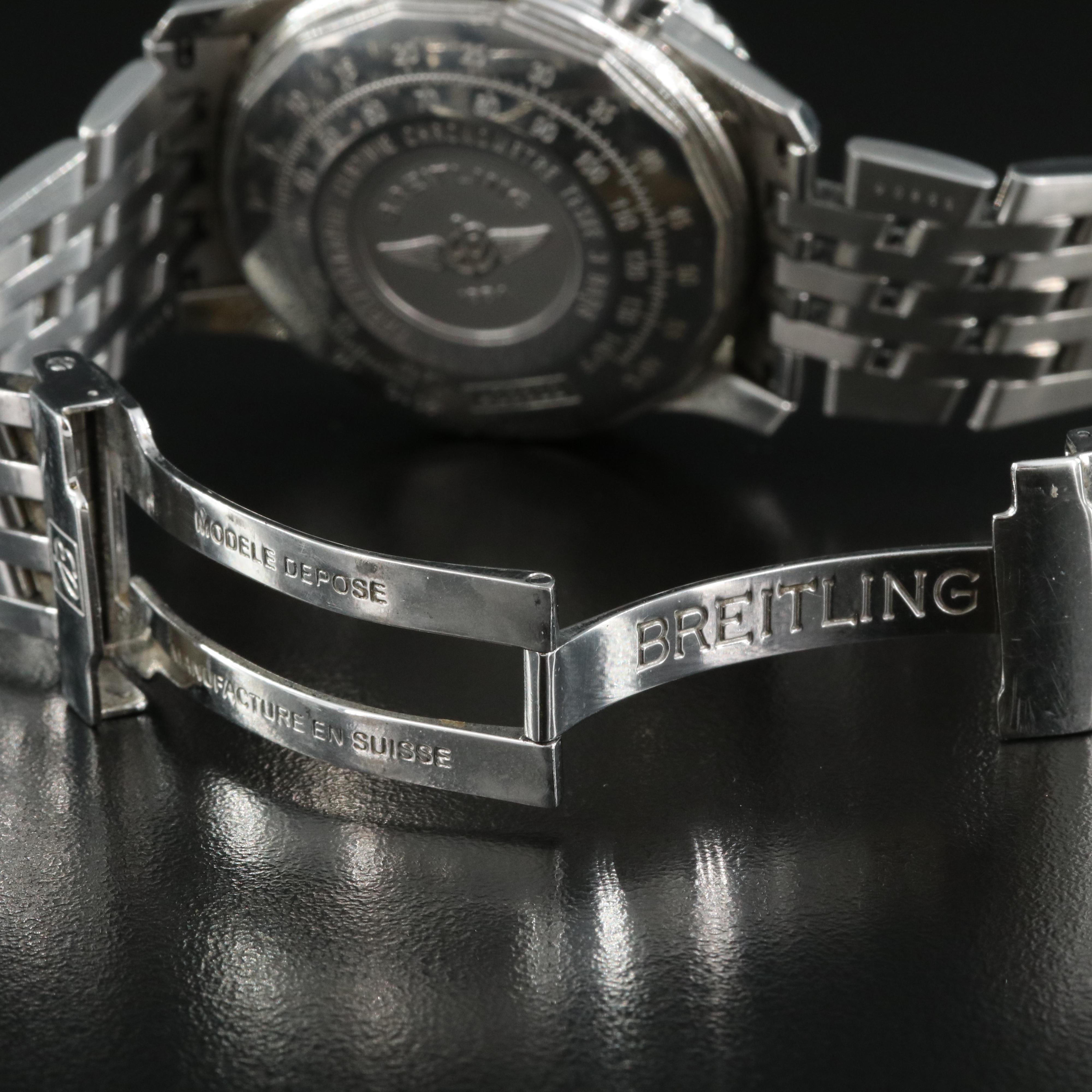 Breitling Navitimer Blue Chronograph Watch