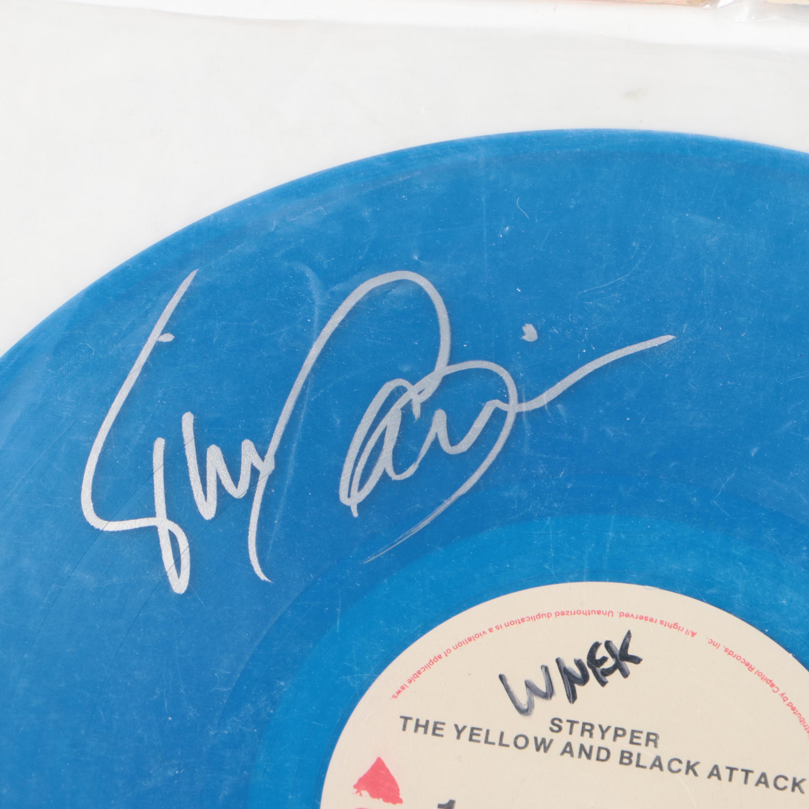 Conway Twitty, Stryper with Peter Cetera Signed Vinyl Records and More