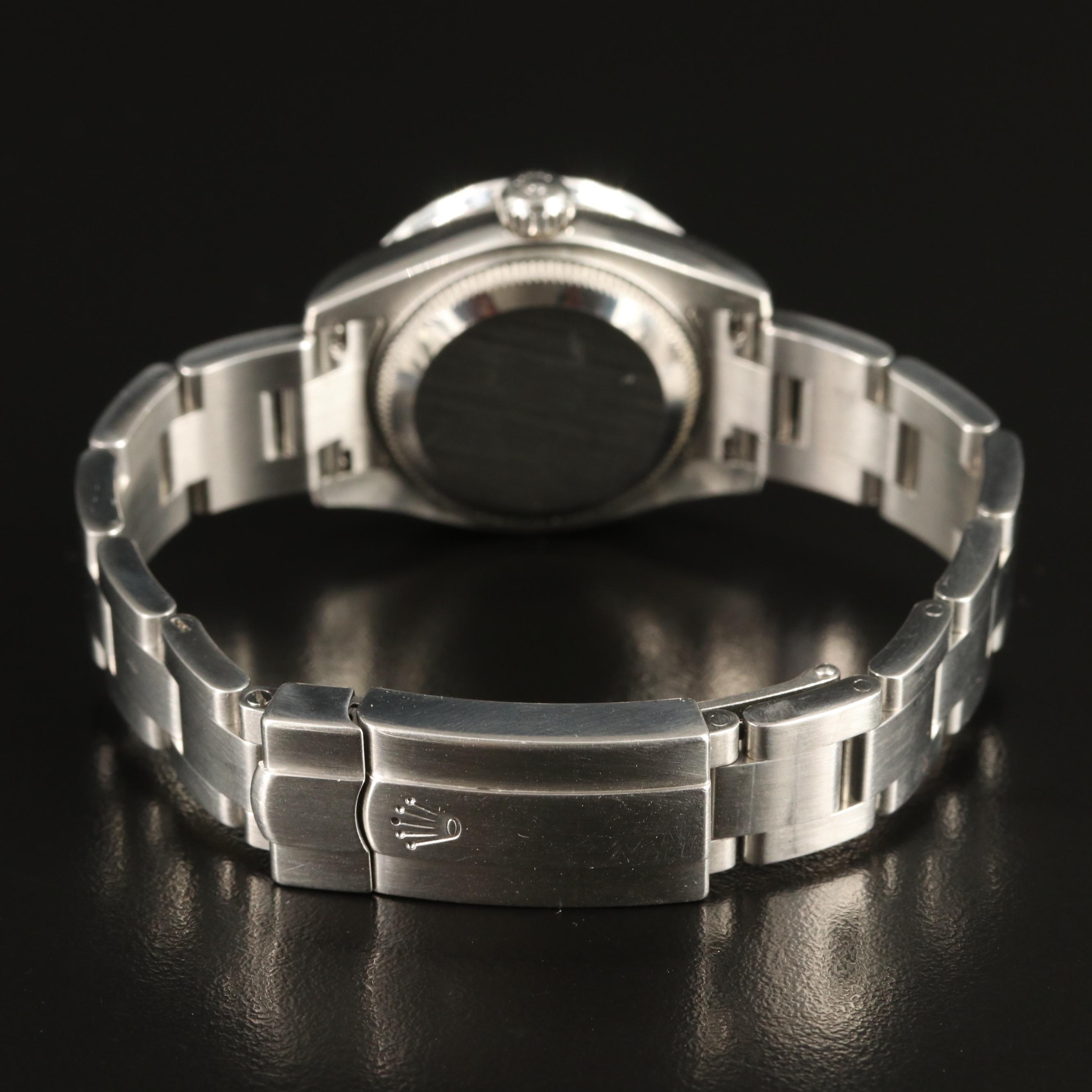 2007 Rolex Oyster Perpetual with Custom Diamond and Mother-of-Pearl Dial/Bezel