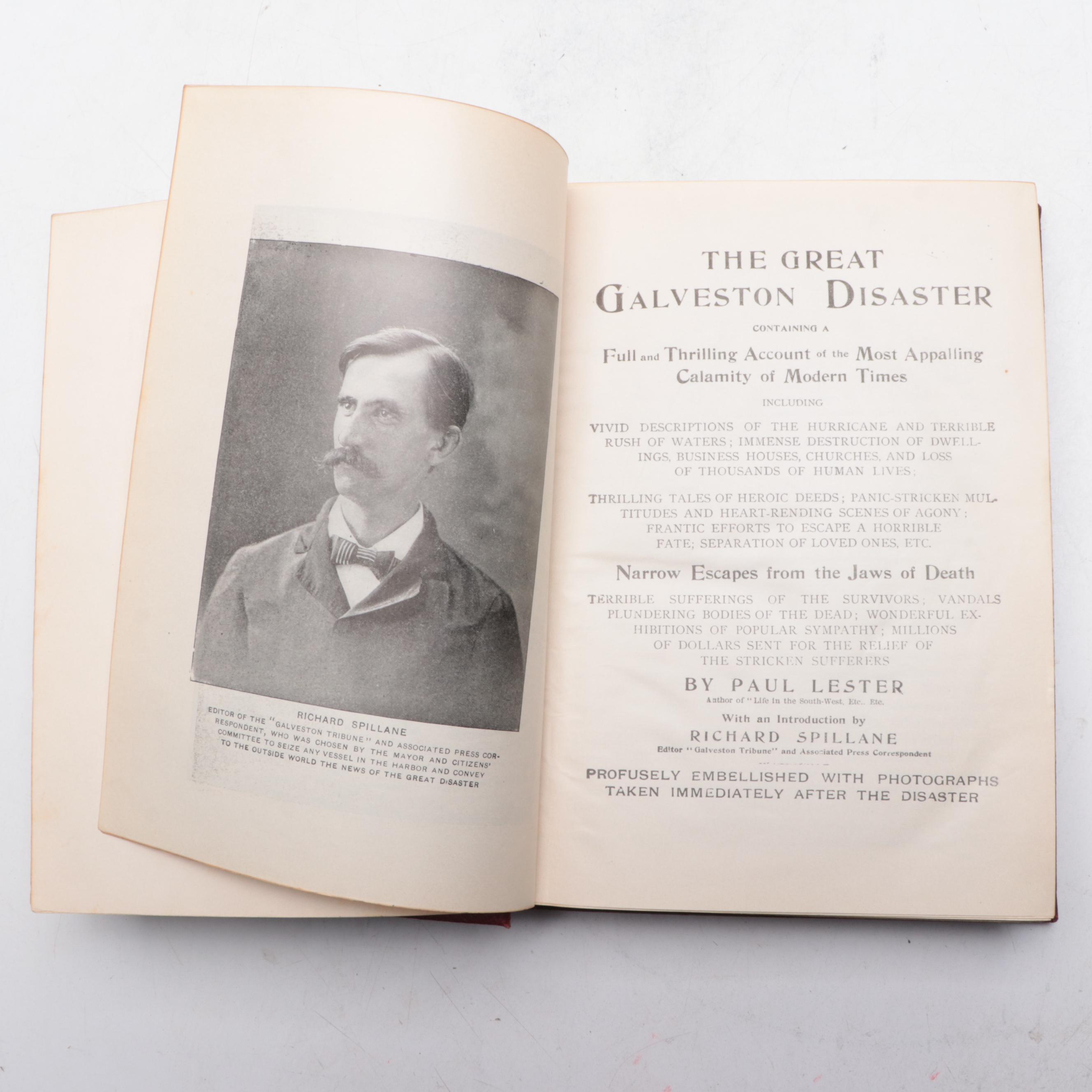 Illustrated "The Great Galveston Disaster" by Paul Lester, 1900