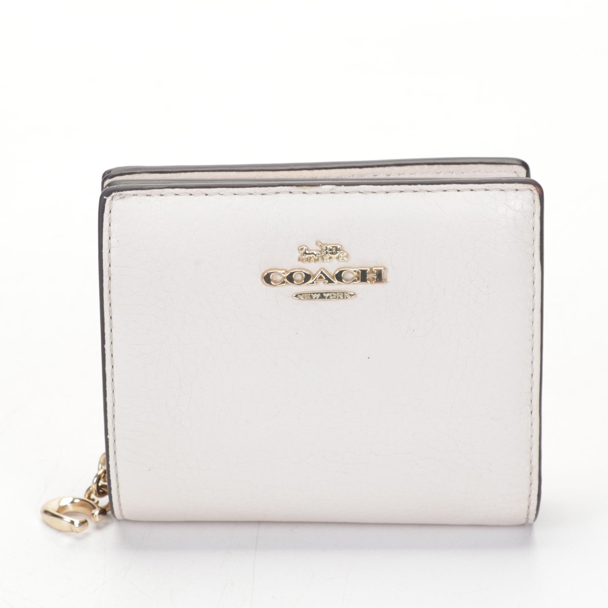 Large Coach Charlie Pouch in Patchwork Stripes, Black Gianna Booties, and Wallet